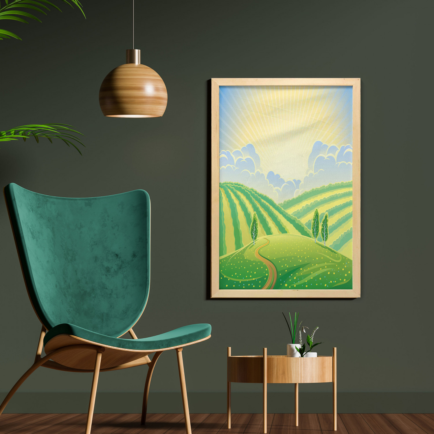 Ambesonne Nature Wall Art with Frame for Bathrooms Living Room Dorms - Picture 43 of 117