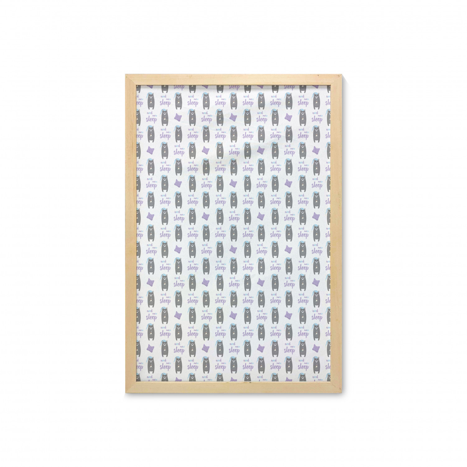 Ambesonne Bear Pattern Wall Art with Frame for Bathrooms Living Room Dorms - Picture 88 of 121