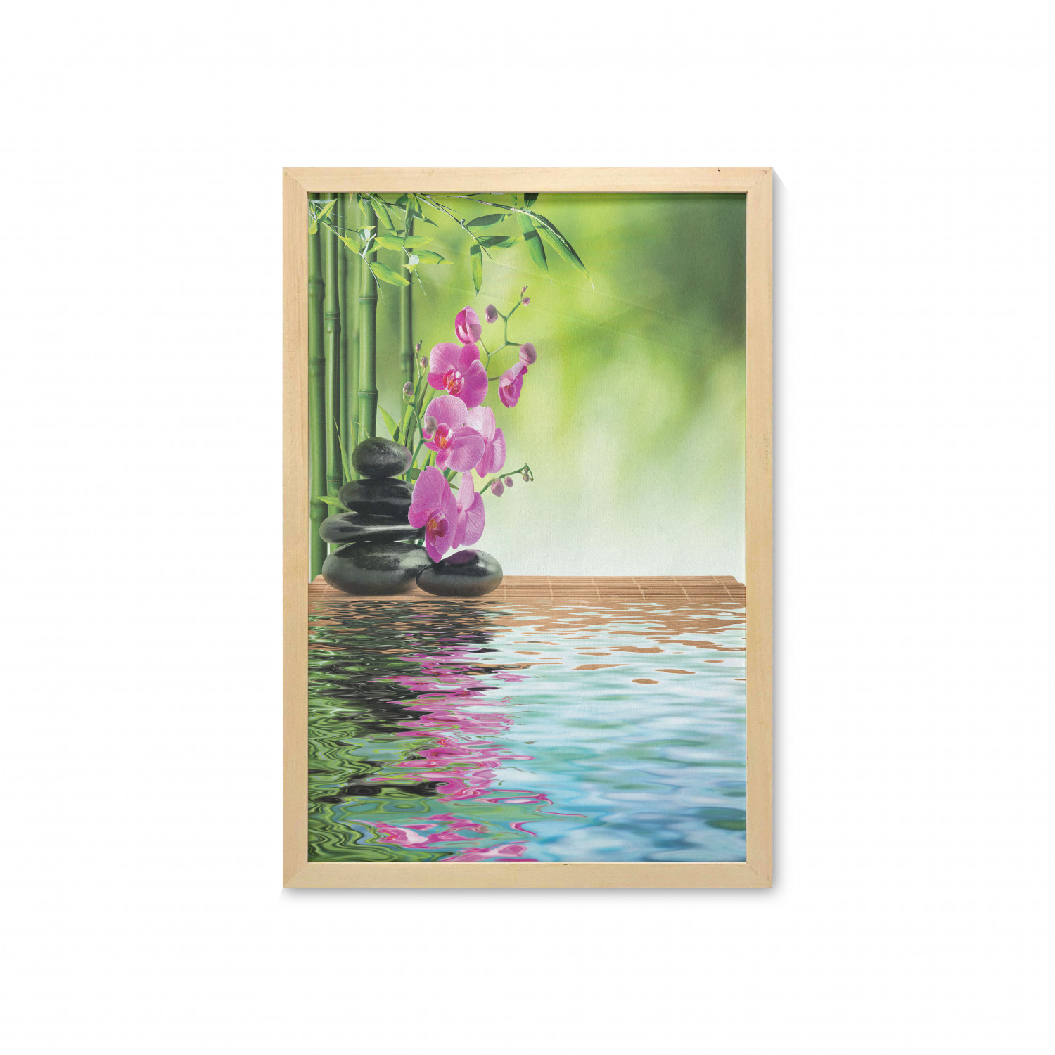 Ambesonne Nature Wall Art with Frame for Bathrooms Living Room Dorms - Picture 104 of 117