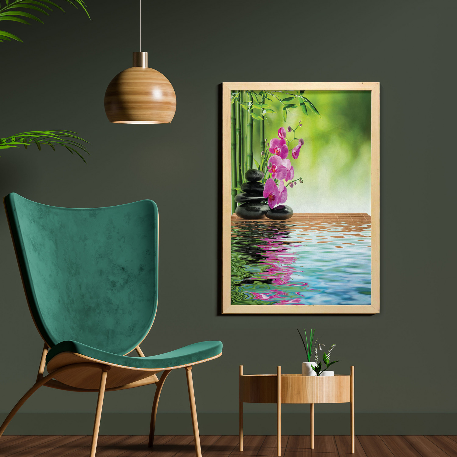 Ambesonne Nature Wall Art with Frame for Bathrooms Living Room Dorms - Picture 105 of 117
