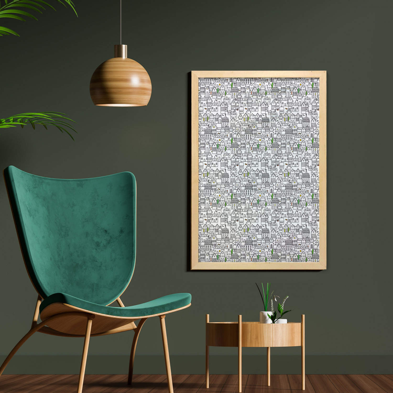 Ambesonne Country Wall Art with Frame for Bathrooms Living Room Dorms - Picture 41 of 123