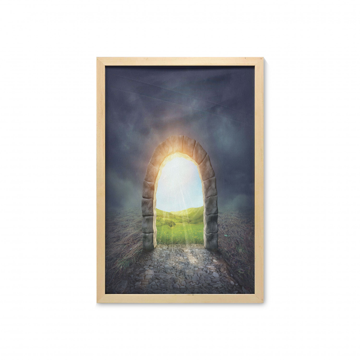 Ambesonne Nature Wall Art with Frame for Bathrooms Living Room Dorms - Picture 44 of 117