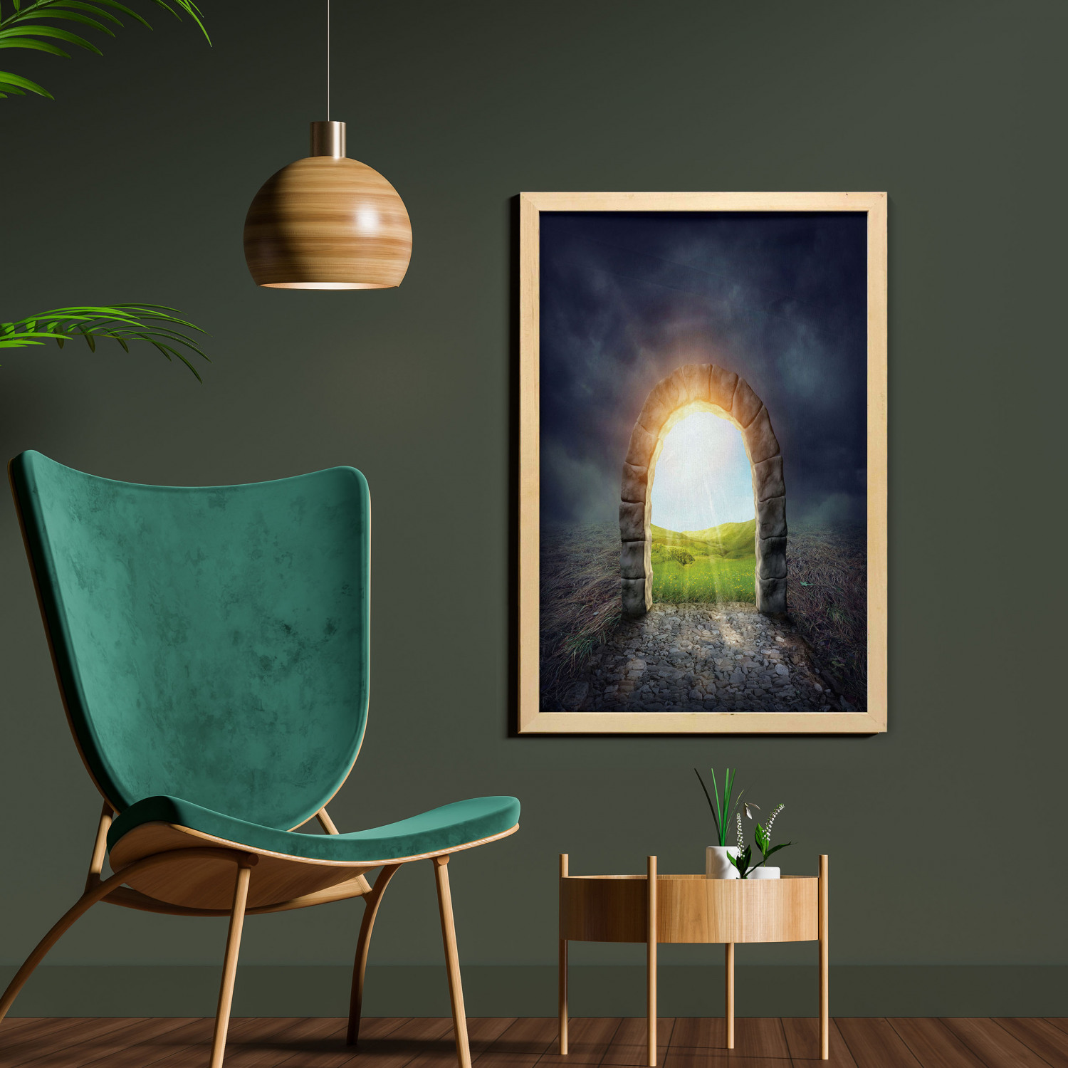 Ambesonne Nature Wall Art with Frame for Bathrooms Living Room Dorms - Picture 45 of 117