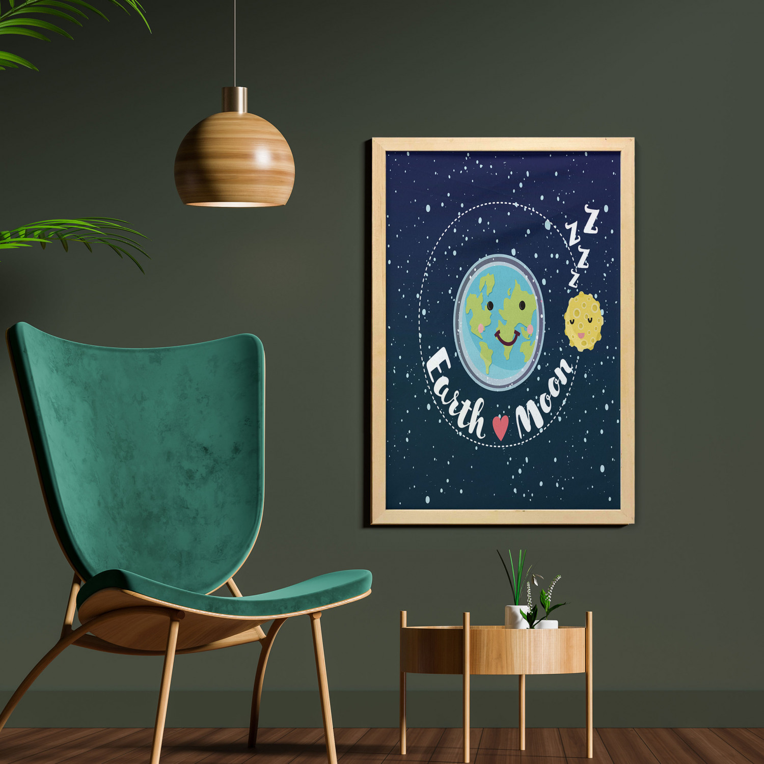 Ambesonne Space Wall Art with Frame for Bathrooms Living Room Dorms - Picture 31 of 115