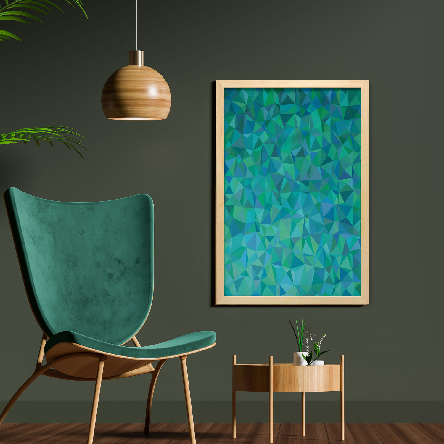 Ambesonne Abstract Shape Wall Art with Frame for Bathrooms Living Room Dorms - Picture 89 of 101