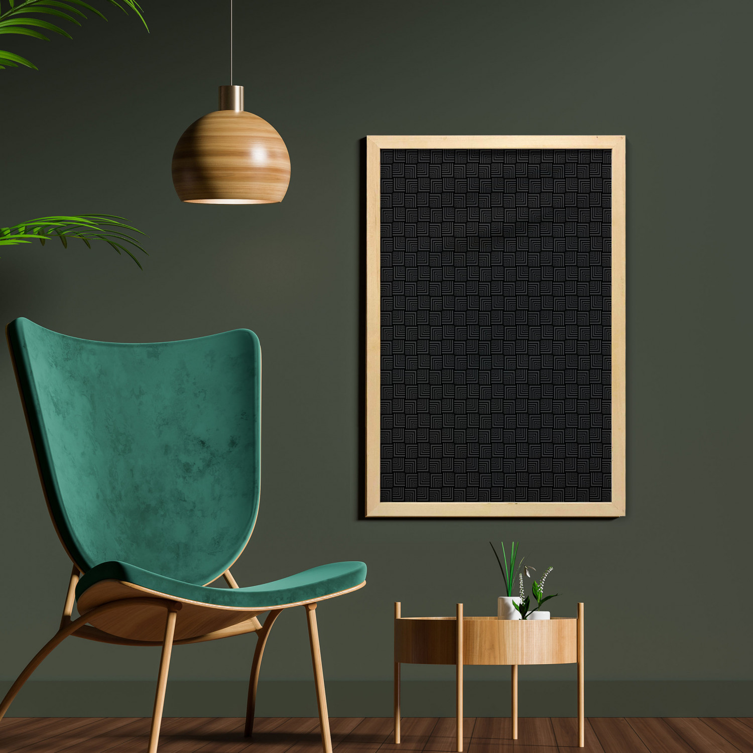 Ambesonne Abstract Shape Wall Art with Frame for Bathrooms Living Room Dorms - Picture 85 of 101