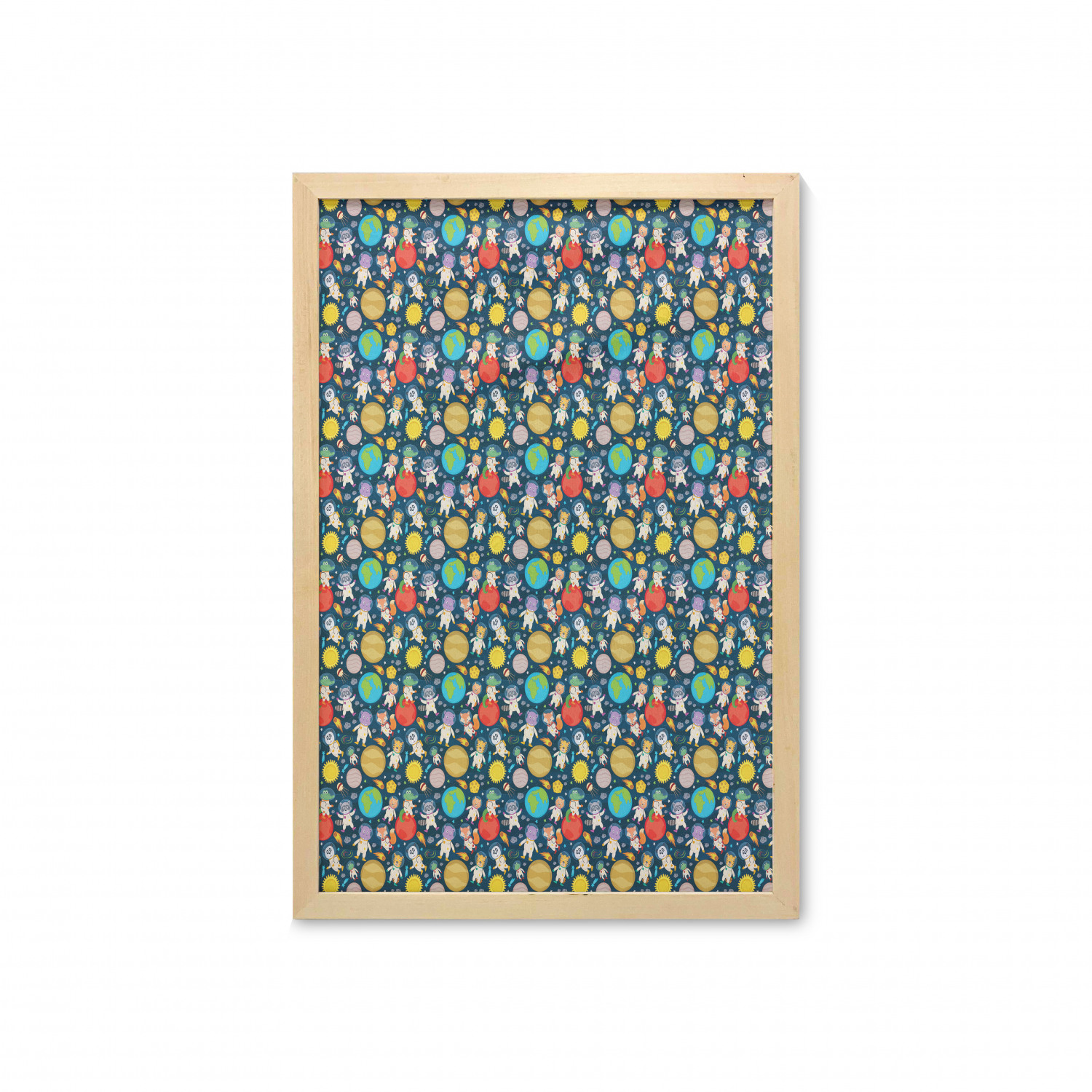 Ambesonne Space Wall Art with Frame for Bathrooms Living Room Dorms - Picture 38 of 115
