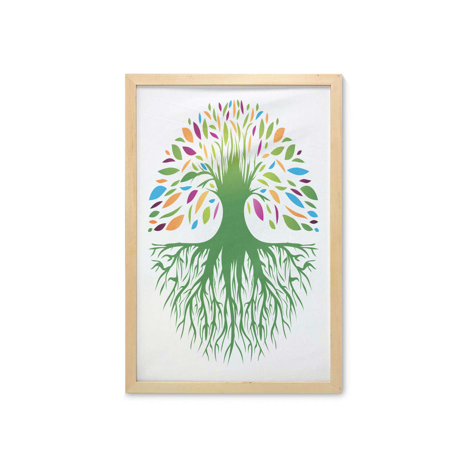 Ambesonne Abstract Shape Wall Art with Frame for Bathrooms Living Room Dorms - Picture 48 of 101