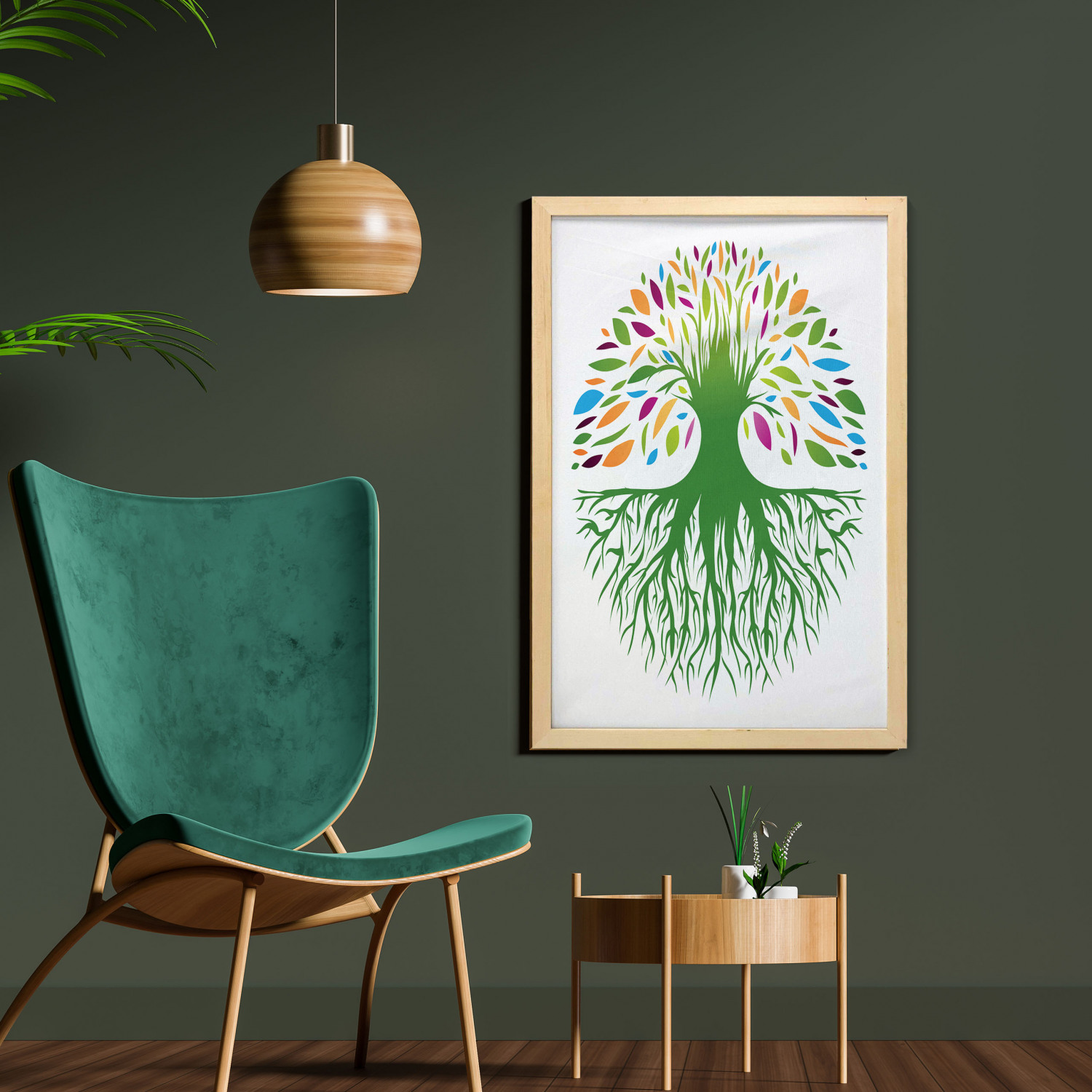 Ambesonne Abstract Shape Wall Art with Frame for Bathrooms Living Room Dorms - Picture 49 of 101