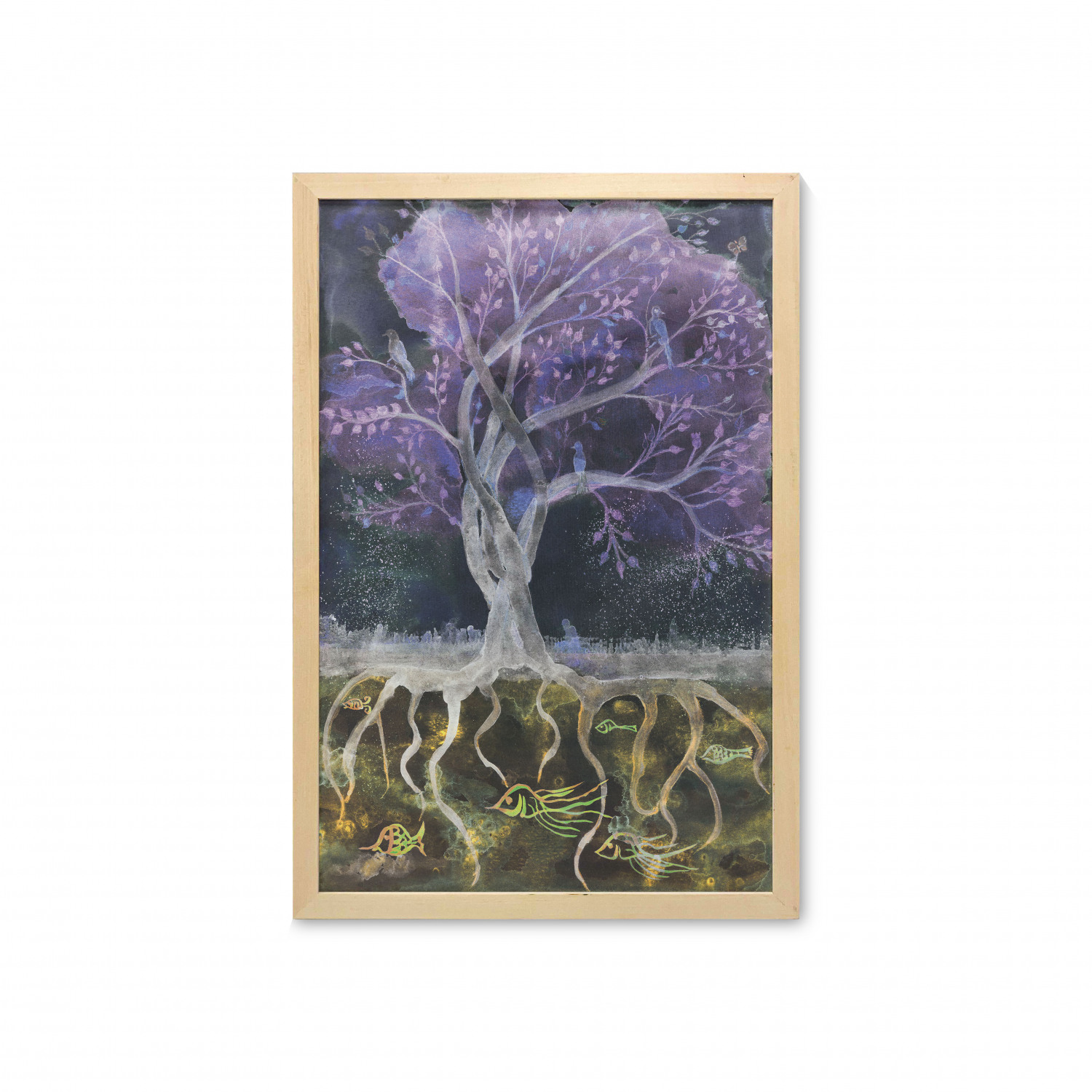 Ambesonne Abstract Shape Wall Art with Frame for Bathrooms Living Room Dorms - Picture 52 of 101