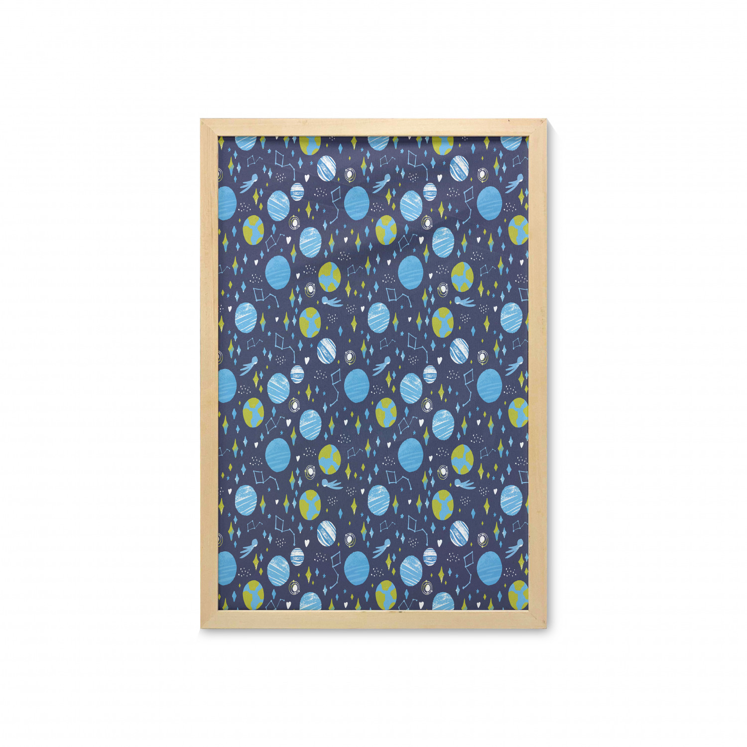 Ambesonne Space Wall Art with Frame for Bathrooms Living Room Dorms - Picture 48 of 115