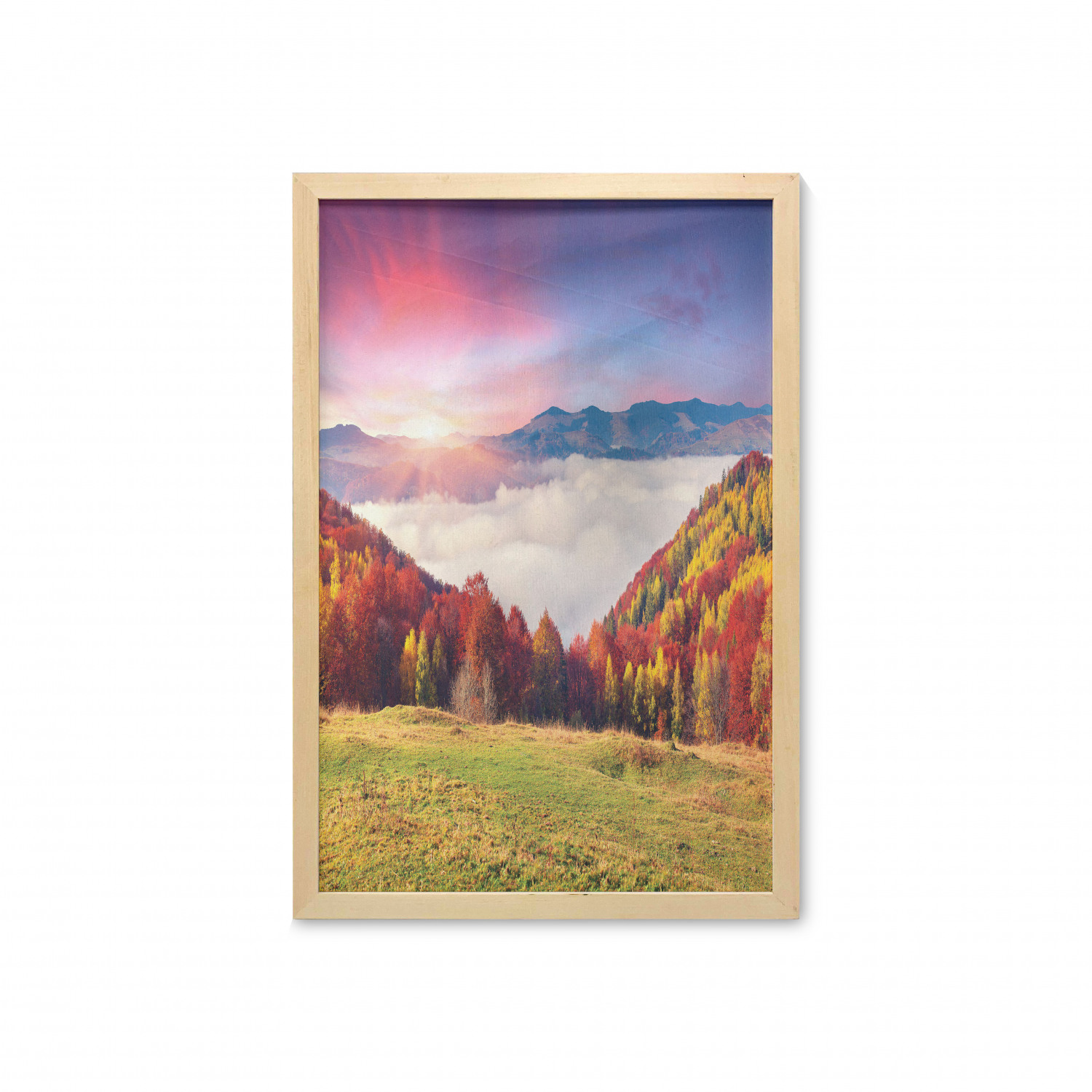 Ambesonne Pastel Wall Art with Frame for Bathrooms Living Room Dorms - Picture 46 of 121