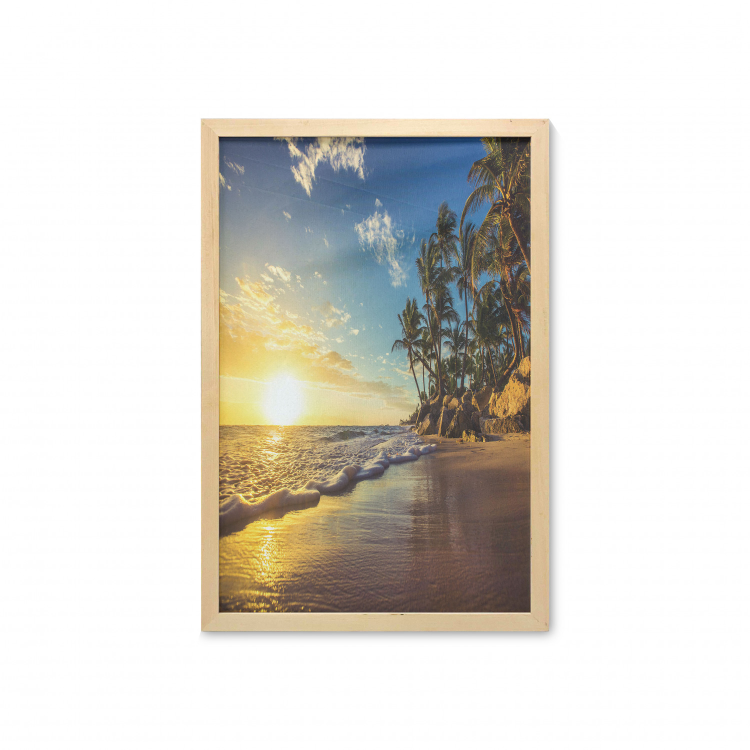 Ambesonne Pastel Wall Art with Frame for Bathrooms Living Room Dorms - Picture 40 of 121
