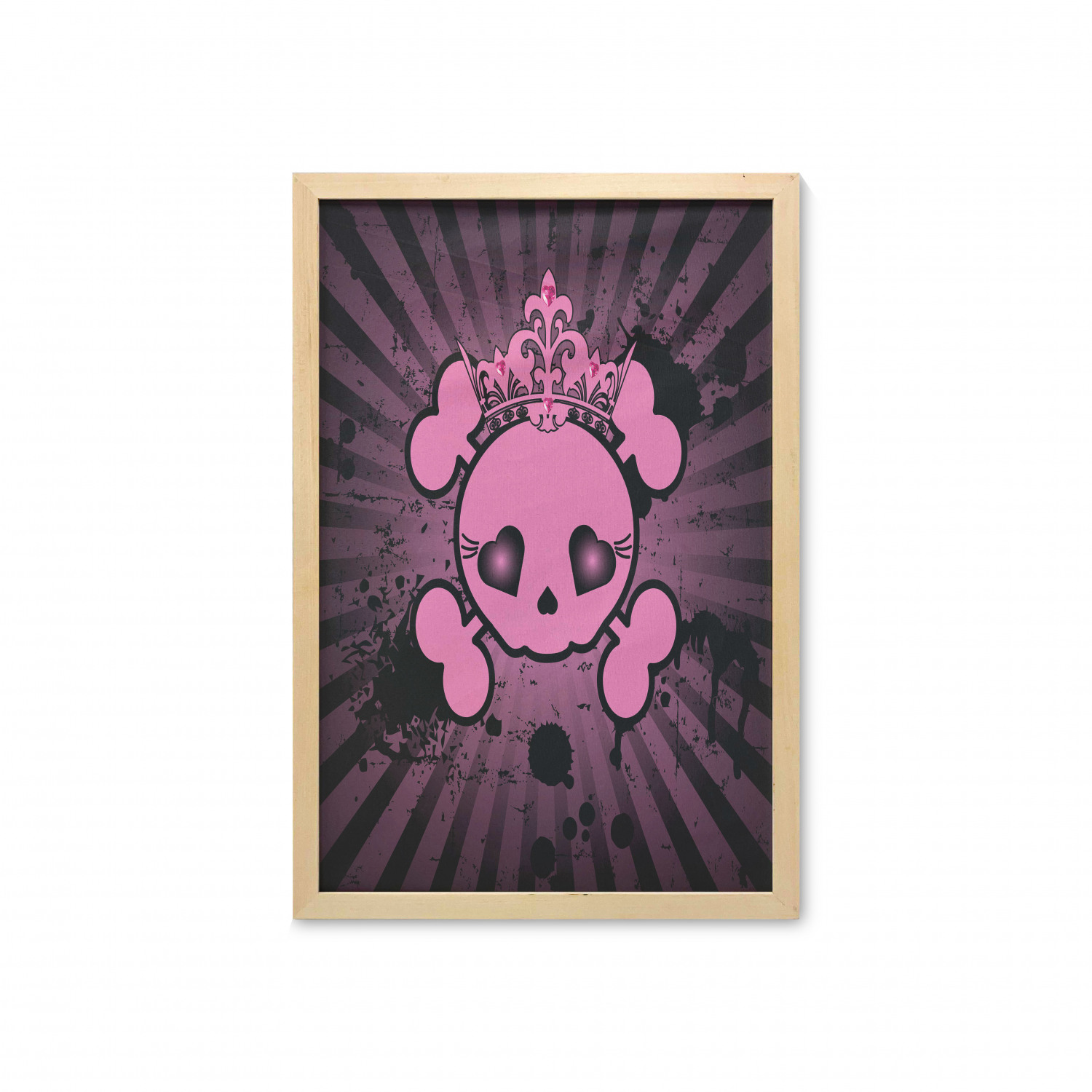 Ambesonne Pink Wall Art with Frame for Bathrooms Living Room Dorms - Picture 92 of 123