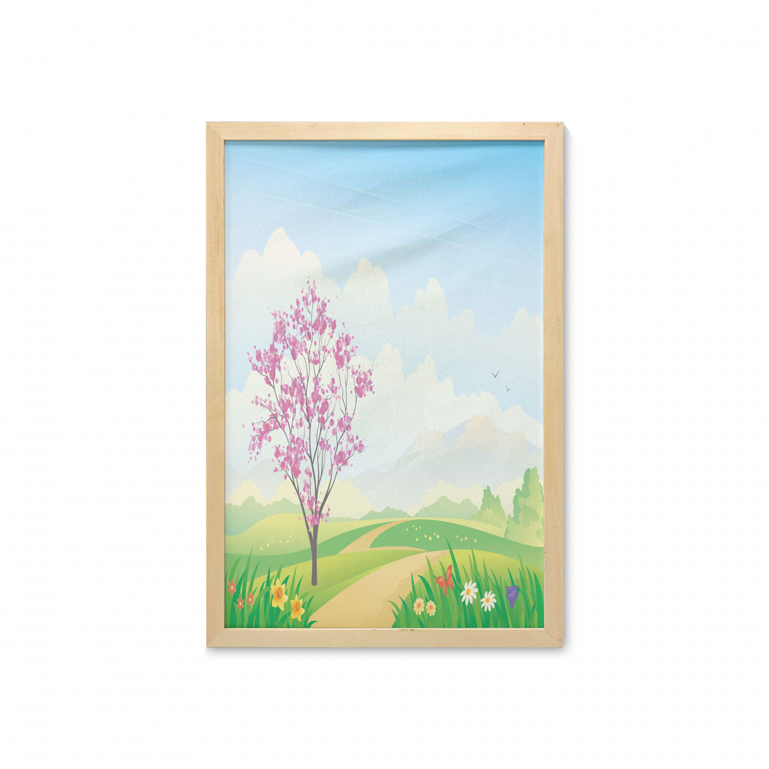 Ambesonne Country Wall Art with Frame for Bathrooms Living Room Dorms - Picture 94 of 123