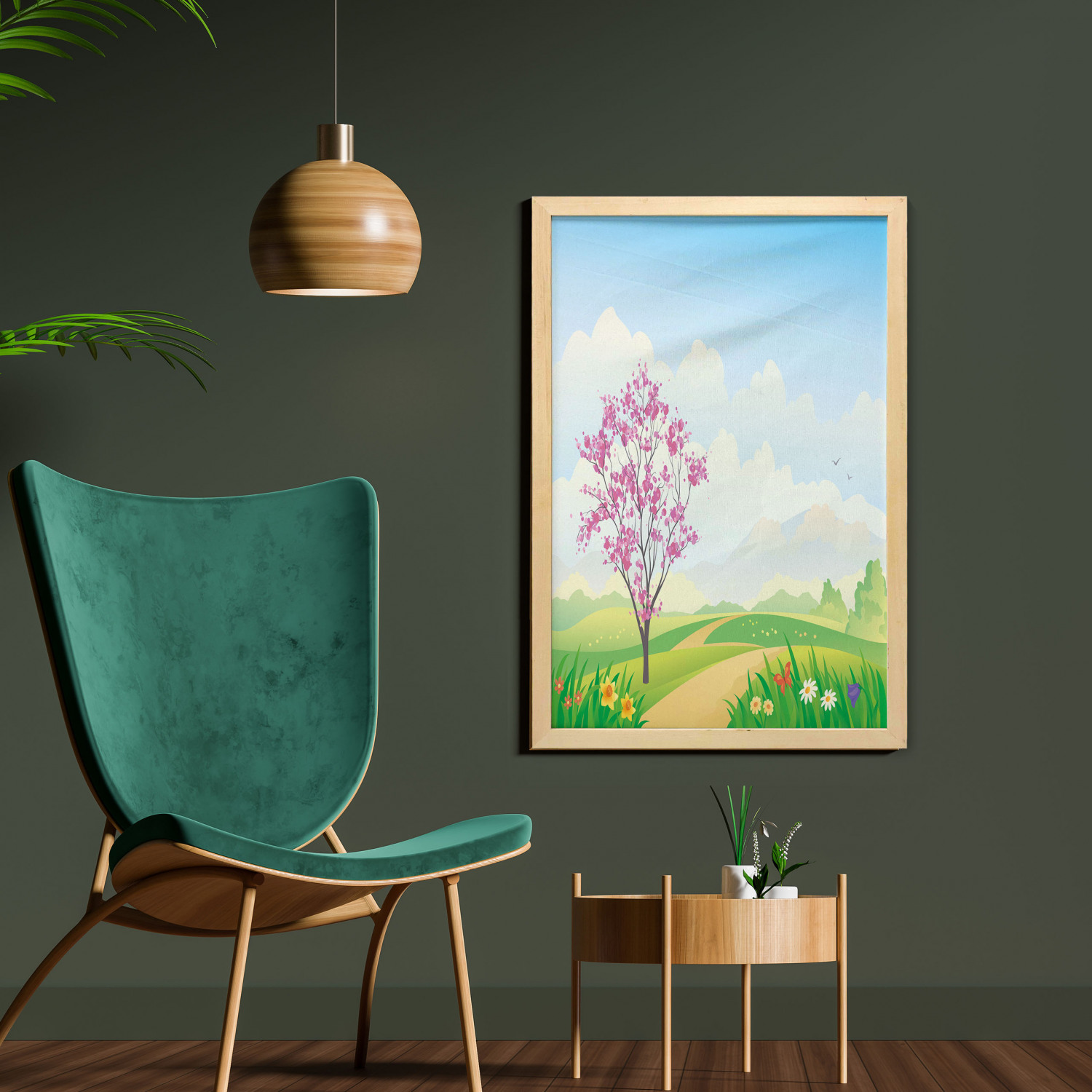 Ambesonne Country Wall Art with Frame for Bathrooms Living Room Dorms - Picture 95 of 123