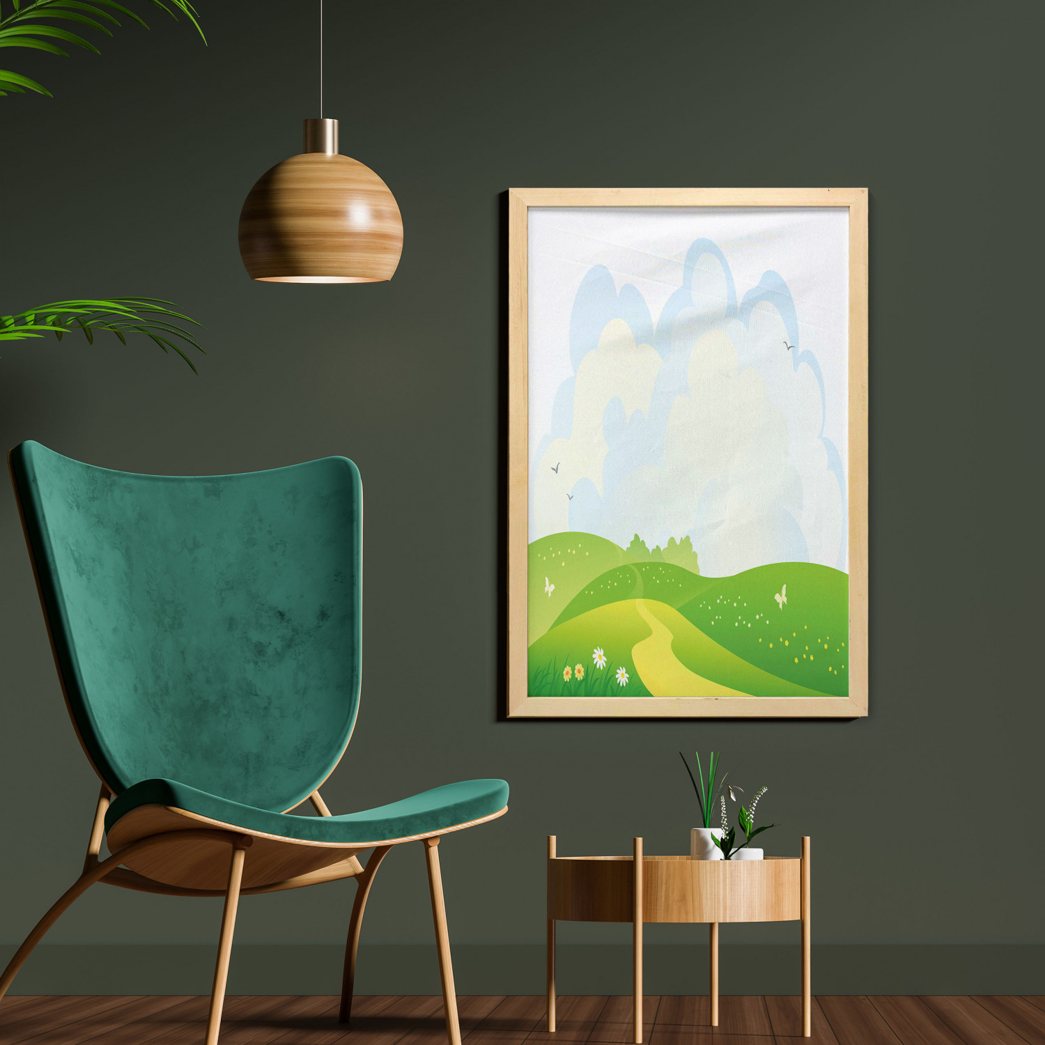 Ambesonne Country Wall Art with Frame for Bathrooms Living Room Dorms - Picture 47 of 123