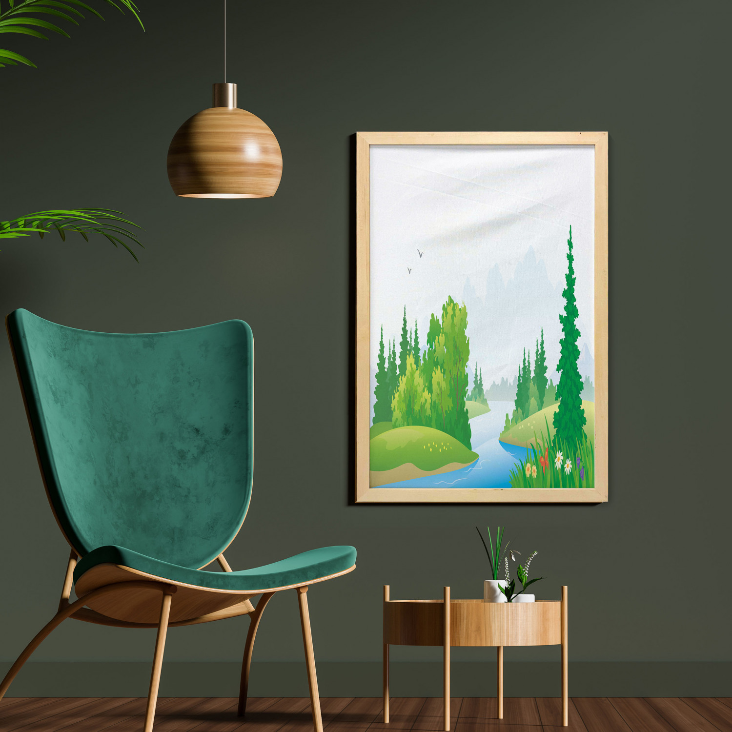 Ambesonne Country Wall Art with Frame for Bathrooms Living Room Dorms - Picture 57 of 123