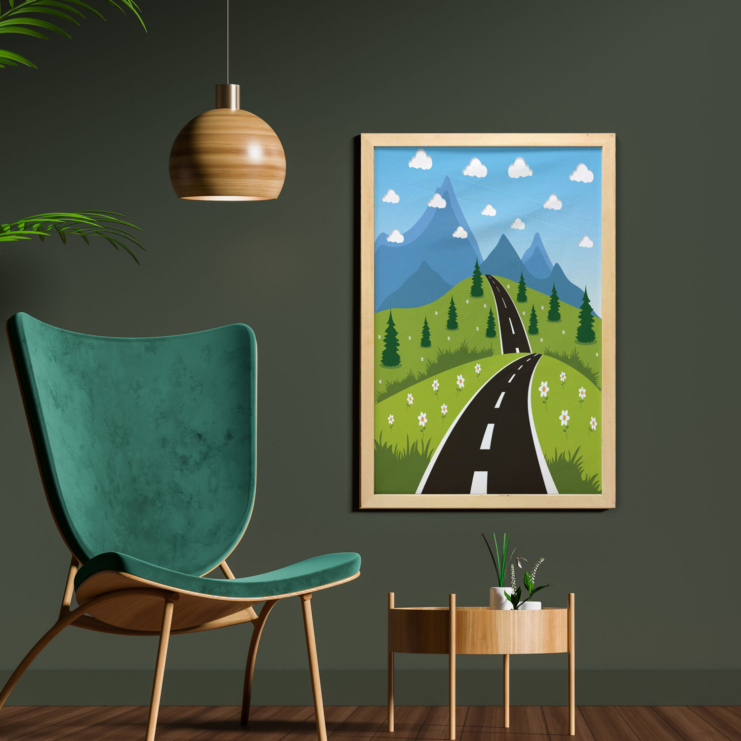 Ambesonne Country Wall Art with Frame for Bathrooms Living Room Dorms - Picture 79 of 123