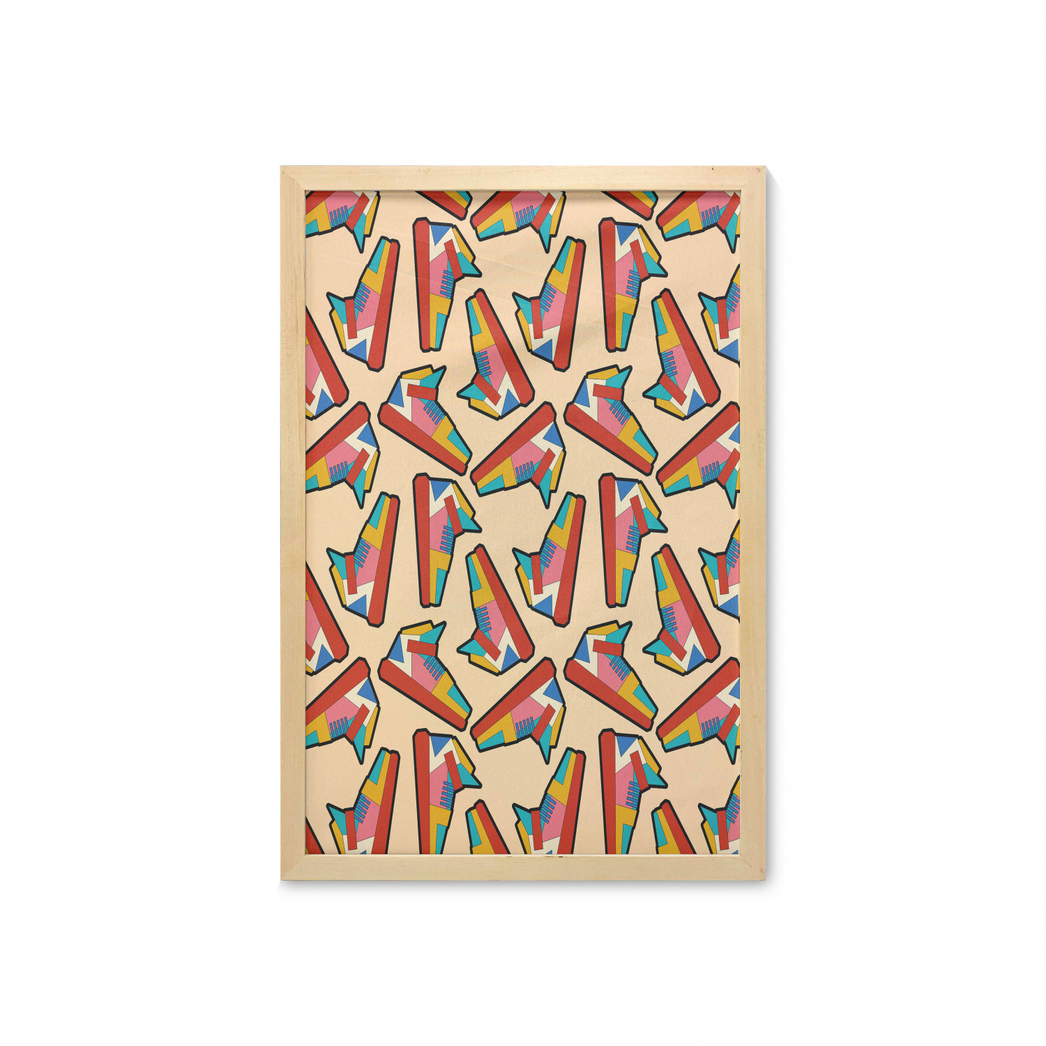 Ambesonne Pastel Wall Art with Frame for Bathrooms Living Room Dorms - Picture 58 of 121