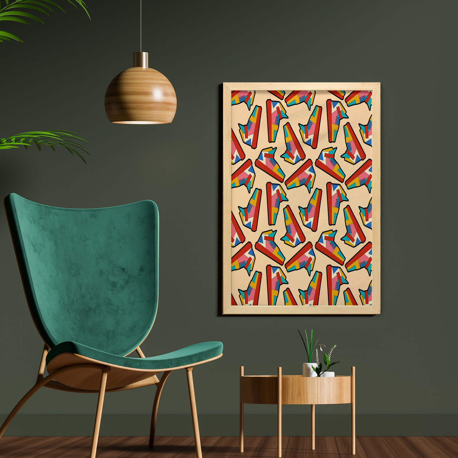 Ambesonne Pastel Wall Art with Frame for Bathrooms Living Room Dorms - Picture 59 of 121