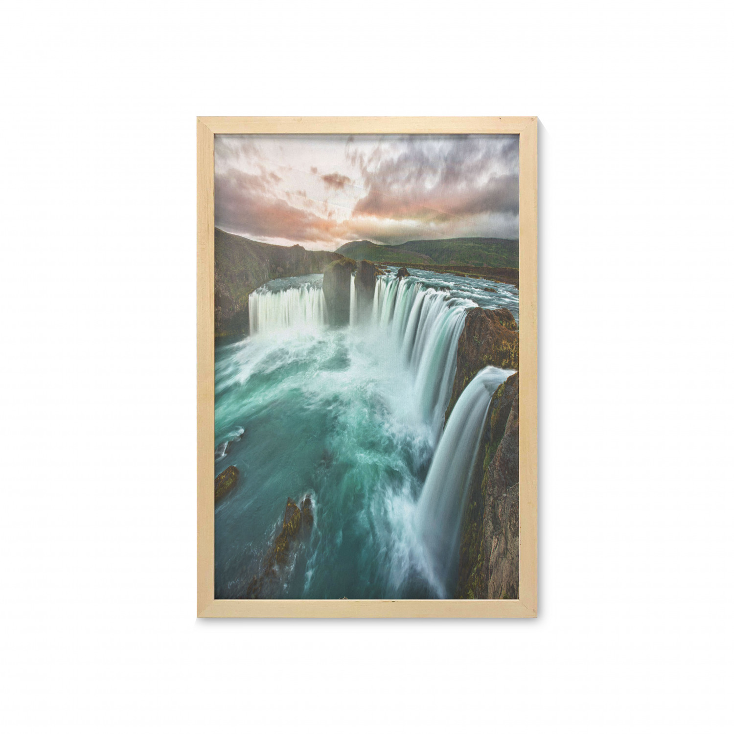 Ambesonne Pastel Wall Art with Frame for Bathrooms Living Room Dorms - Picture 120 of 121