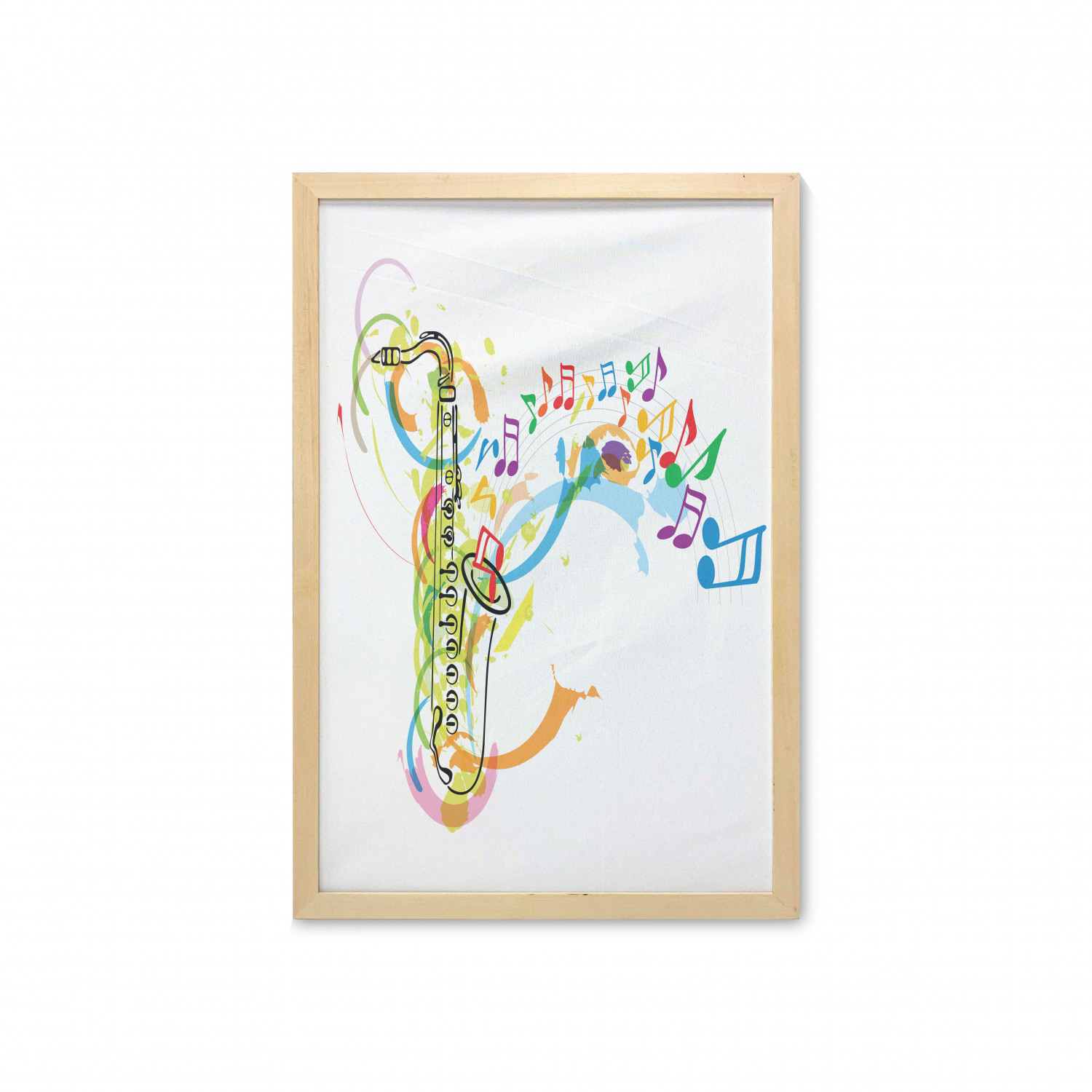Ambesonne Pastel Wall Art with Frame for Bathrooms Living Room Dorms - Picture 104 of 121