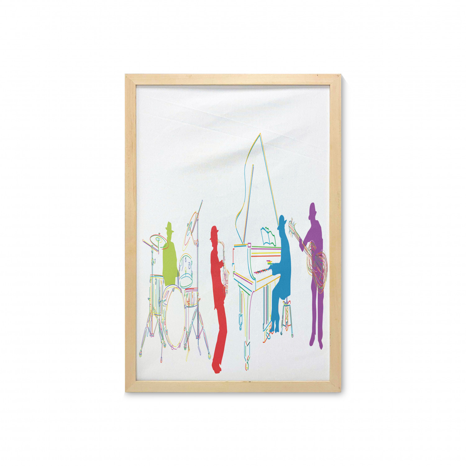 Ambesonne Pastel Wall Art with Frame for Bathrooms Living Room Dorms - Picture 96 of 121