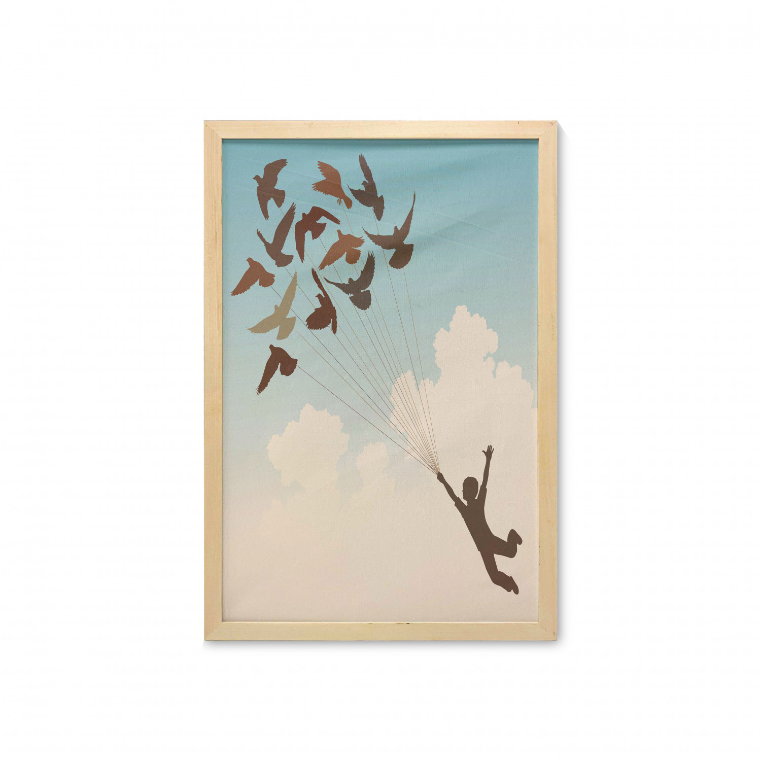 Ambesonne Pastel Wall Art with Frame for Bathrooms Living Room Dorms - Picture 54 of 121