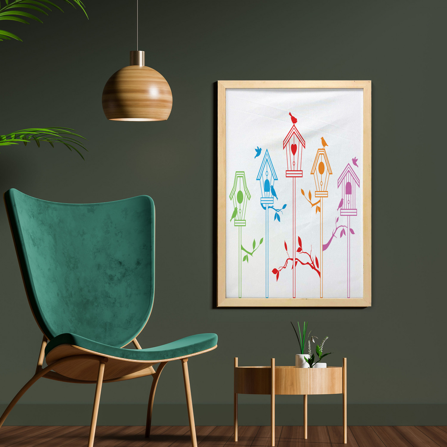 Ambesonne Pastel Wall Art with Frame for Bathrooms Living Room Dorms - Picture 53 of 121