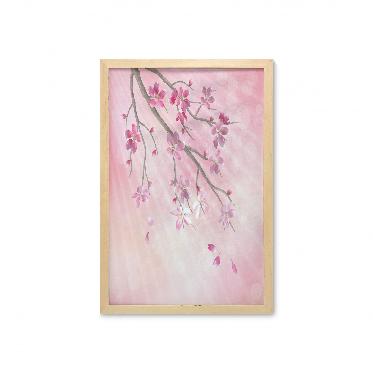 Ambesonne Pink Wall Art with Frame for Bathrooms Living Room Dorms - Picture 108 of 123