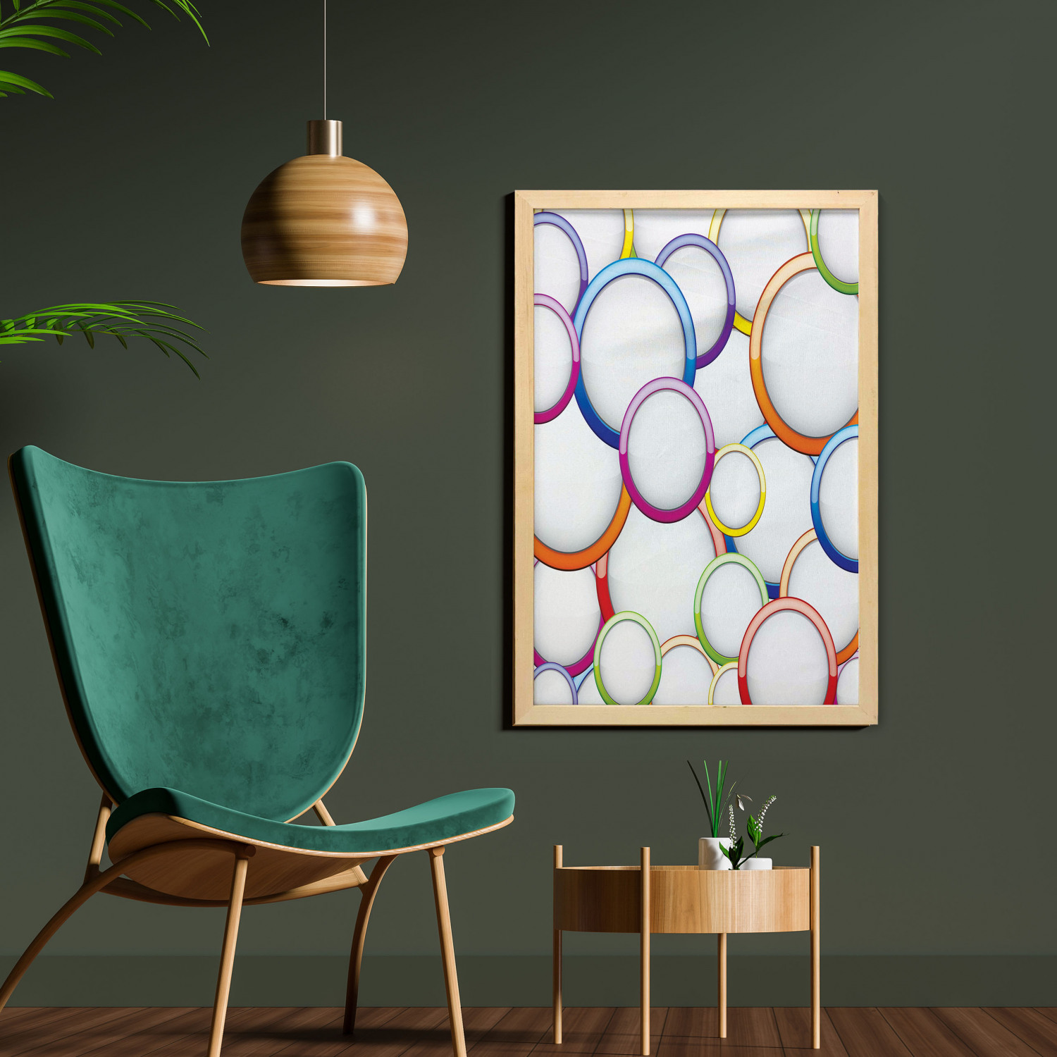 Ambesonne Pastel Wall Art with Frame for Bathrooms Living Room Dorms - Picture 27 of 121