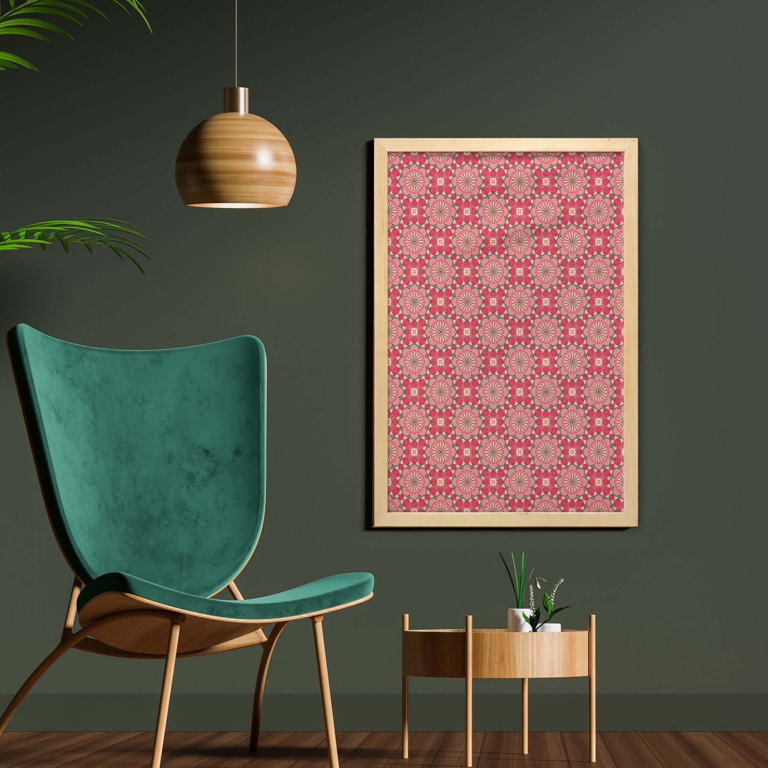 Ambesonne Pink Wall Art with Frame for Bathrooms Living Room Dorms - Picture 37 of 123