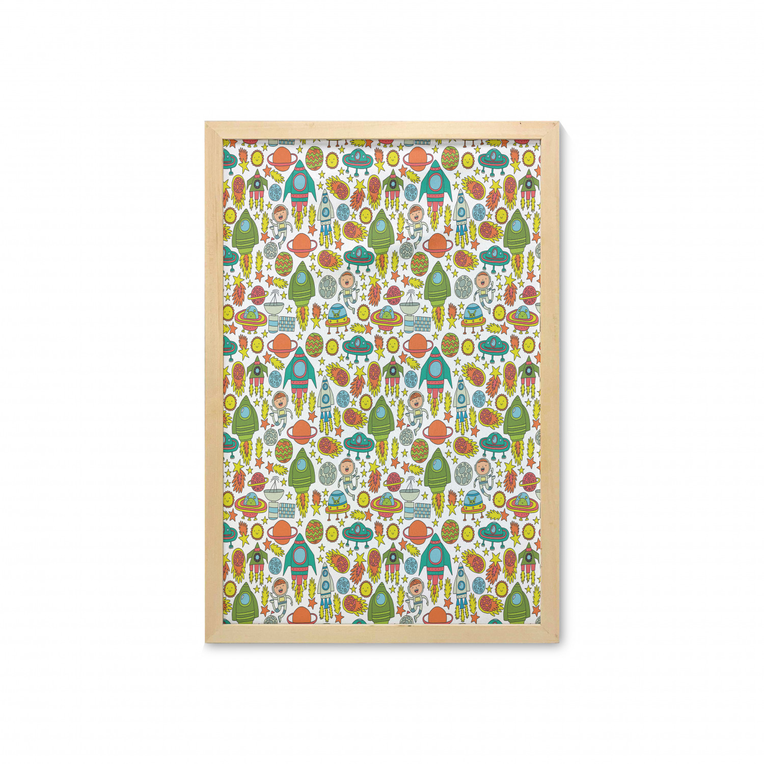 Ambesonne Space Wall Art with Frame for Bathrooms Living Room Dorms - Picture 72 of 115