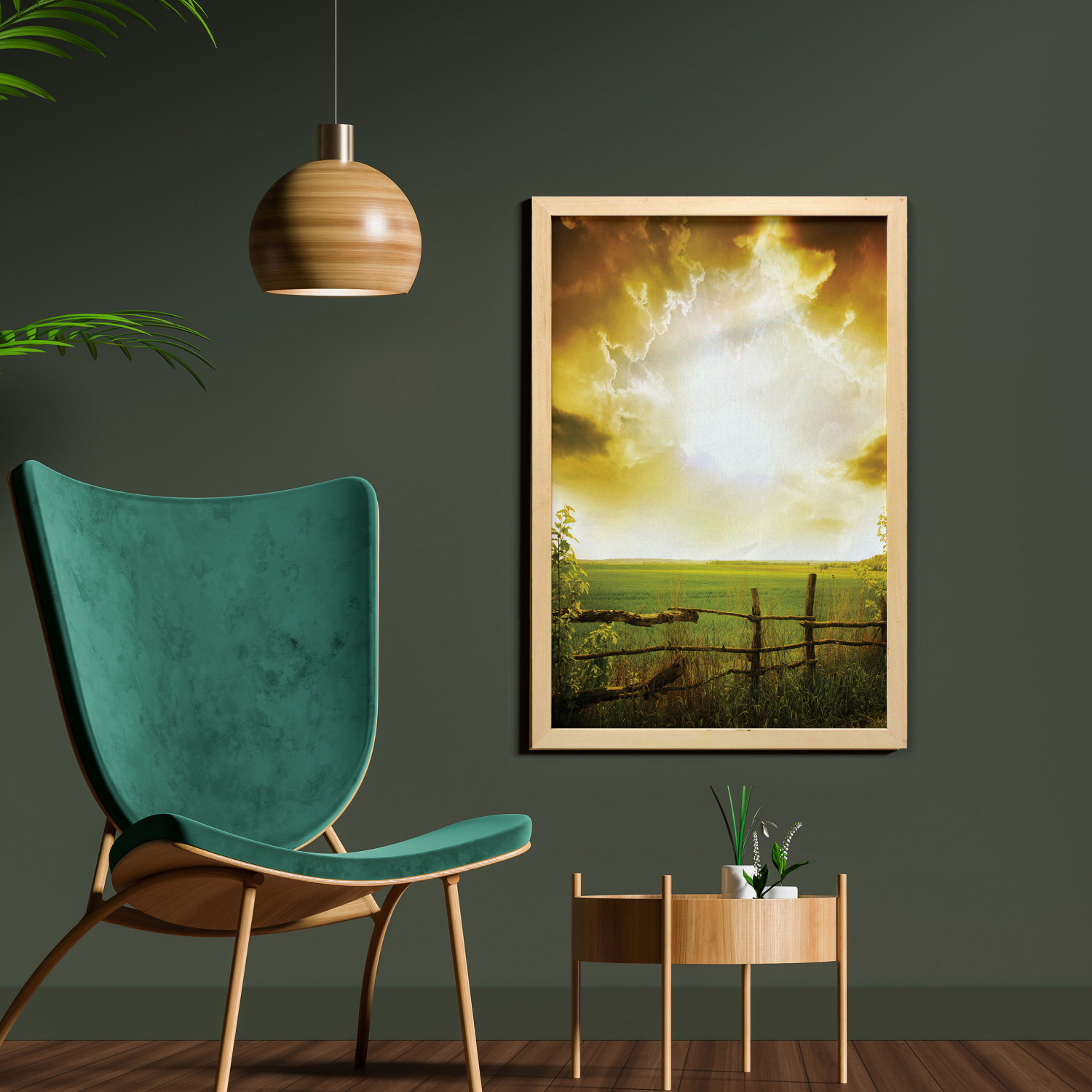 Ambesonne Country Wall Art with Frame for Bathrooms Living Room Dorms - Picture 101 of 123