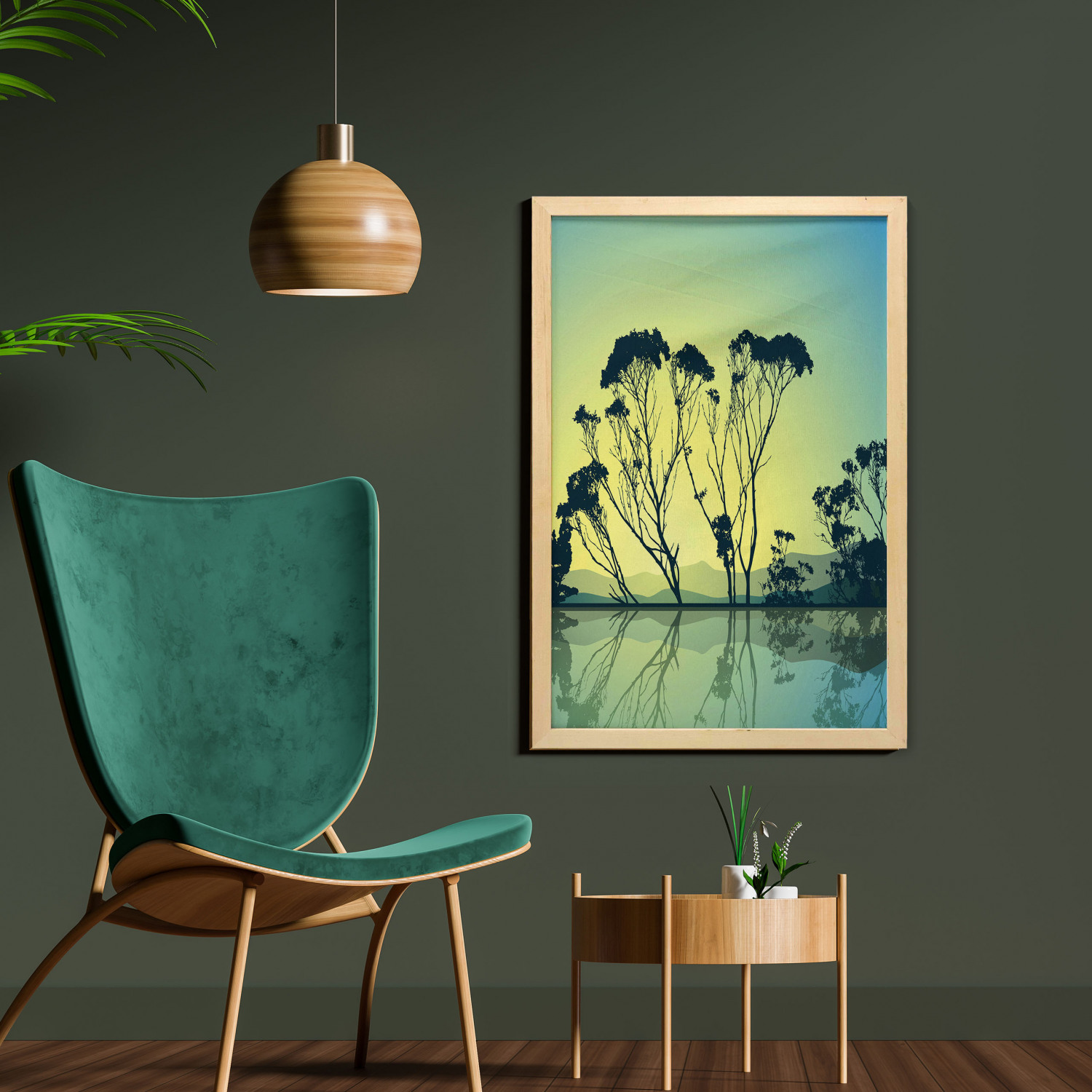 Ambesonne Country Wall Art with Frame for Bathrooms Living Room Dorms - Picture 103 of 123