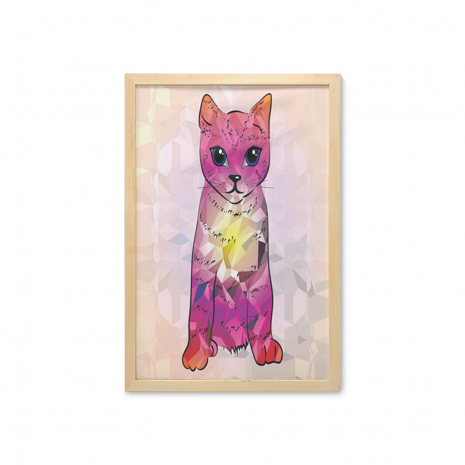 Ambesonne Pink Wall Art with Frame for Bathrooms Living Room Dorms - Picture 82 of 123