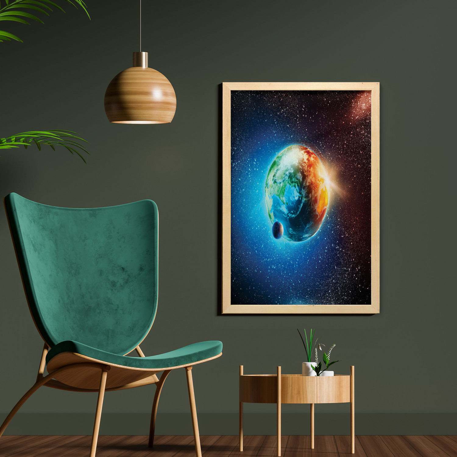 Ambesonne Space Wall Art with Frame for Bathrooms Living Room Dorms - Picture 71 of 115