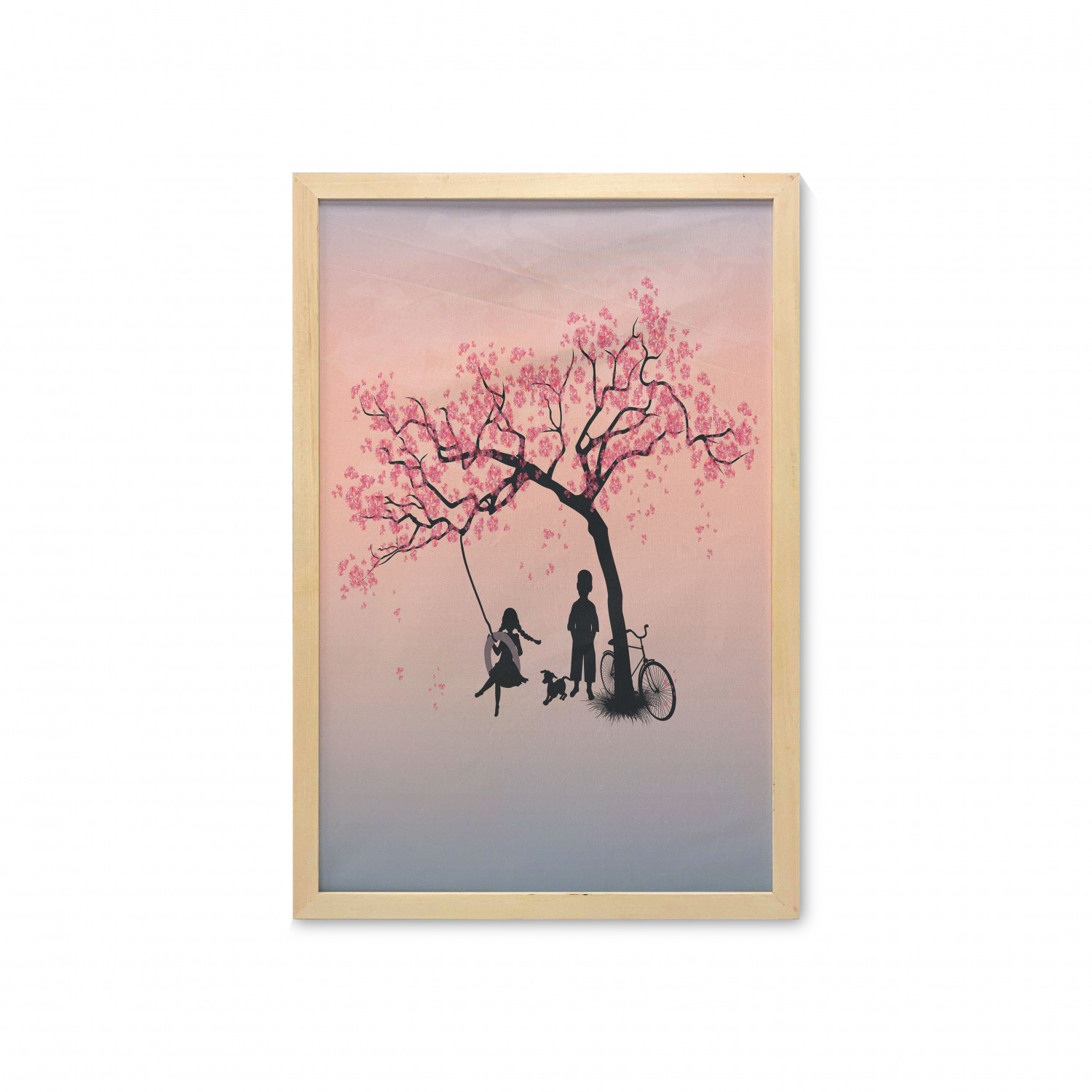 Ambesonne Pink Wall Art with Frame for Bathrooms Living Room Dorms - Picture 96 of 123