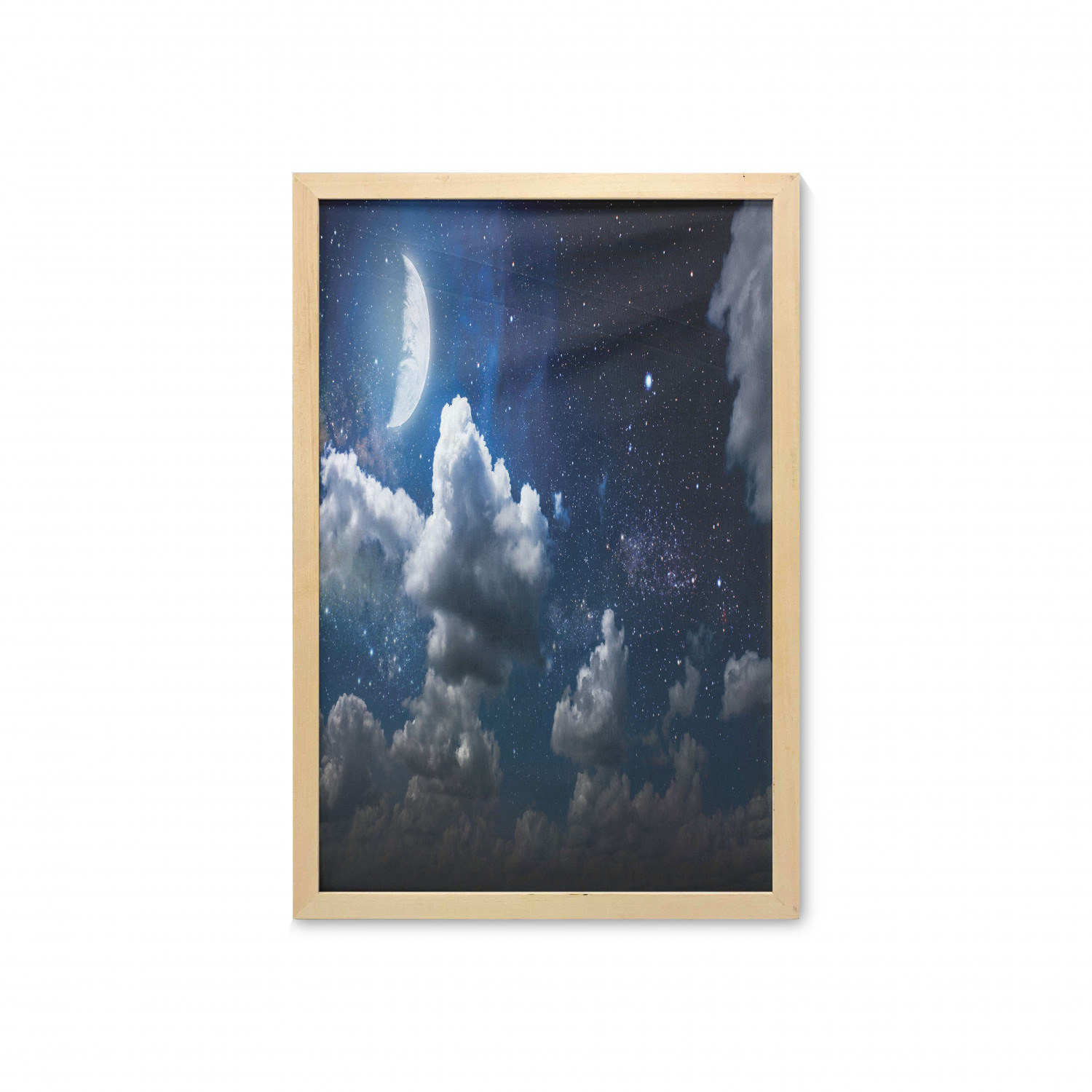 Ambesonne Space Wall Art with Frame for Bathrooms Living Room Dorms - Picture 58 of 115