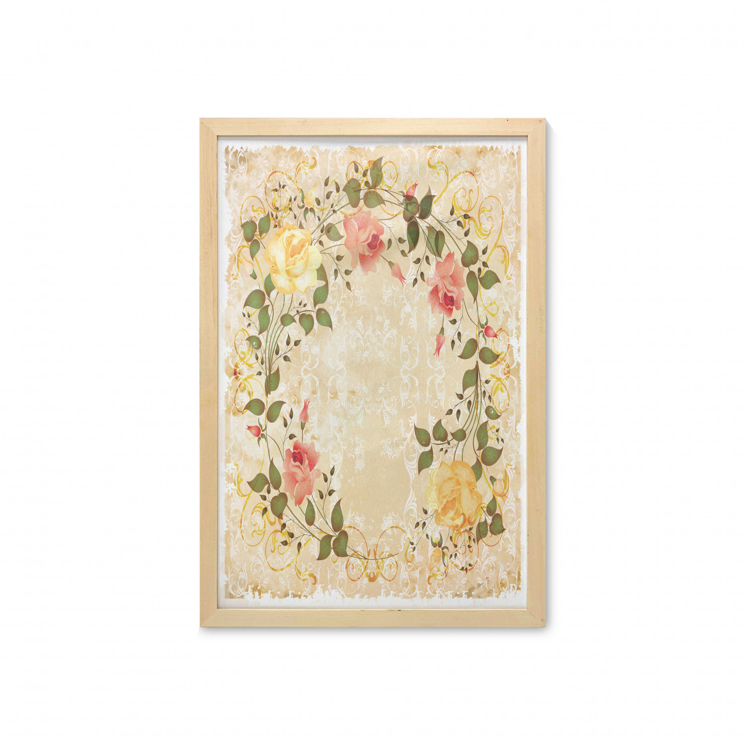 Ambesonne Vintage Scenes Wall Art with Frame for Bathrooms Living Room Dorms - Picture 62 of 119