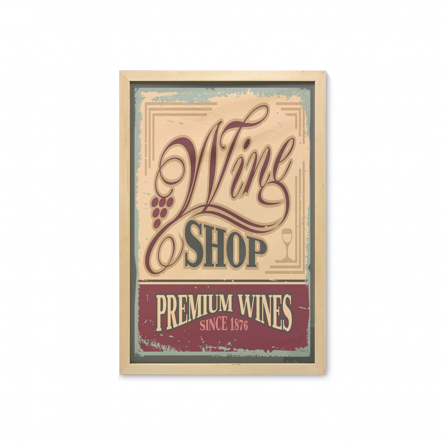 Ambesonne Vintage Scenes Wall Art with Frame for Bathrooms Living Room Dorms - Picture 80 of 119