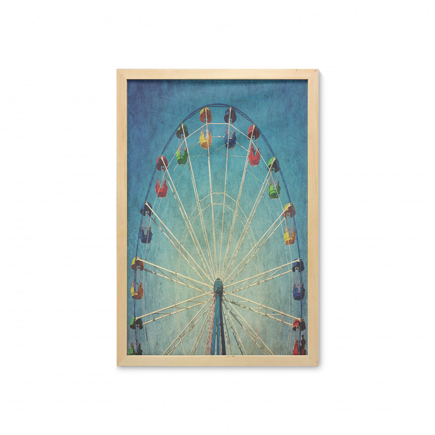 Ambesonne Vintage Scenes Wall Art with Frame for Bathrooms Living Room Dorms - Picture 42 of 119