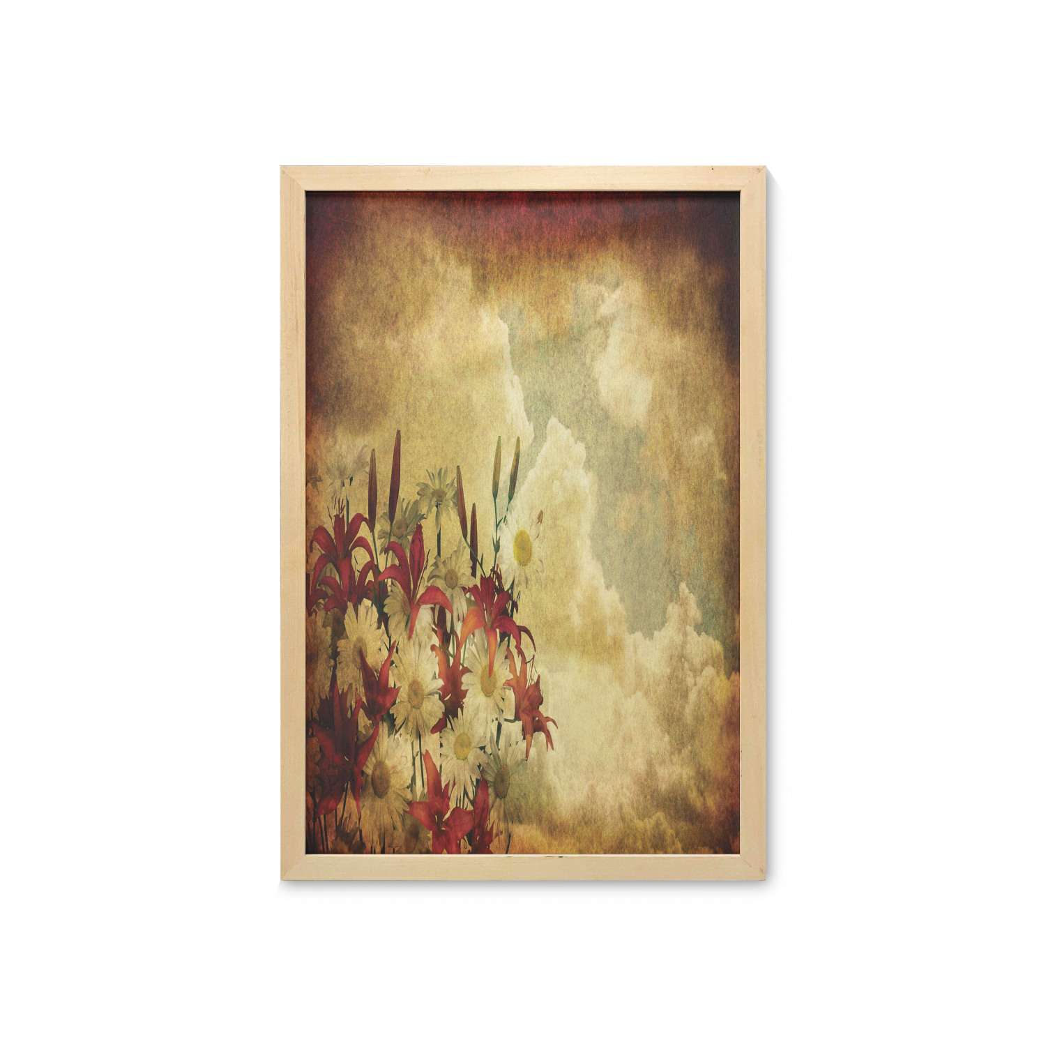 Ambesonne Vintage Scenes Wall Art with Frame for Bathrooms Living Room Dorms - Picture 100 of 119