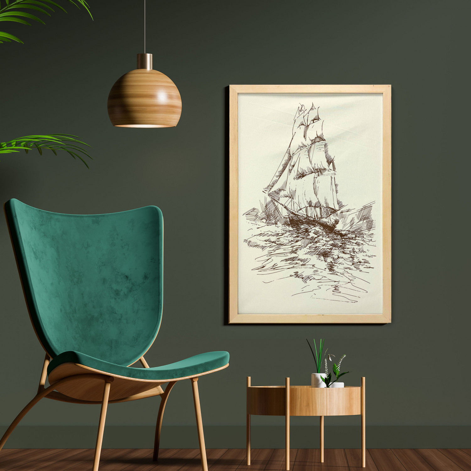 Ambesonne Vintage Scenes Wall Art with Frame for Bathrooms Living Room Dorms - Picture 61 of 119