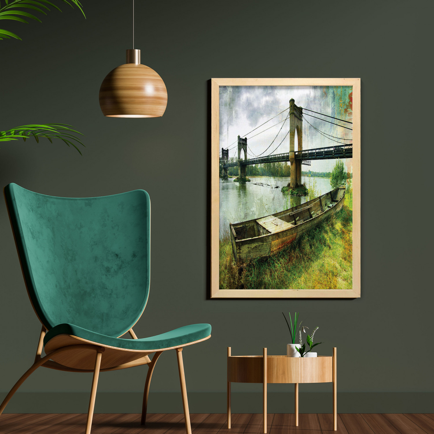 Ambesonne Vintage Scenes Wall Art with Frame for Bathrooms Living Room Dorms - Picture 19 of 119