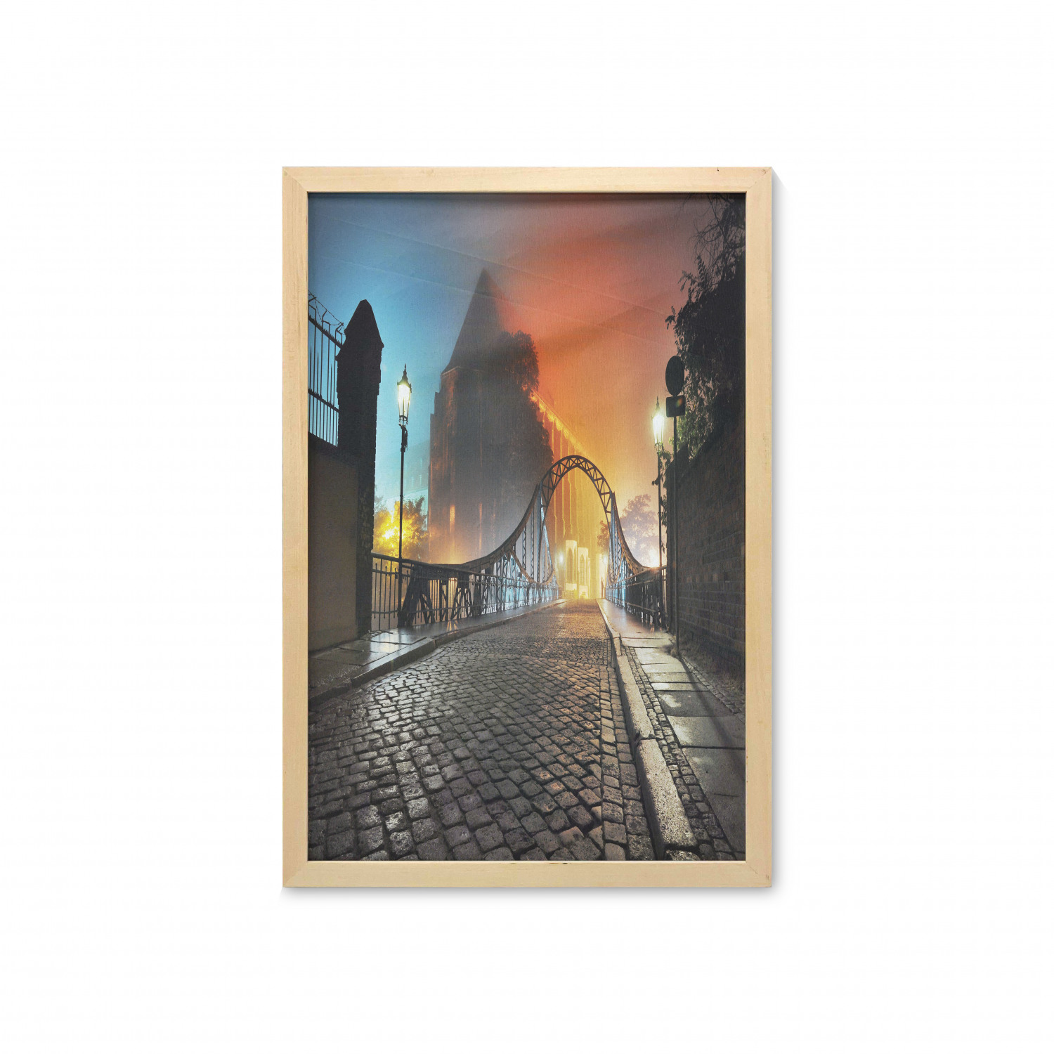 Ambesonne Vintage Scenes Wall Art with Frame for Bathrooms Living Room Dorms - Picture 78 of 119