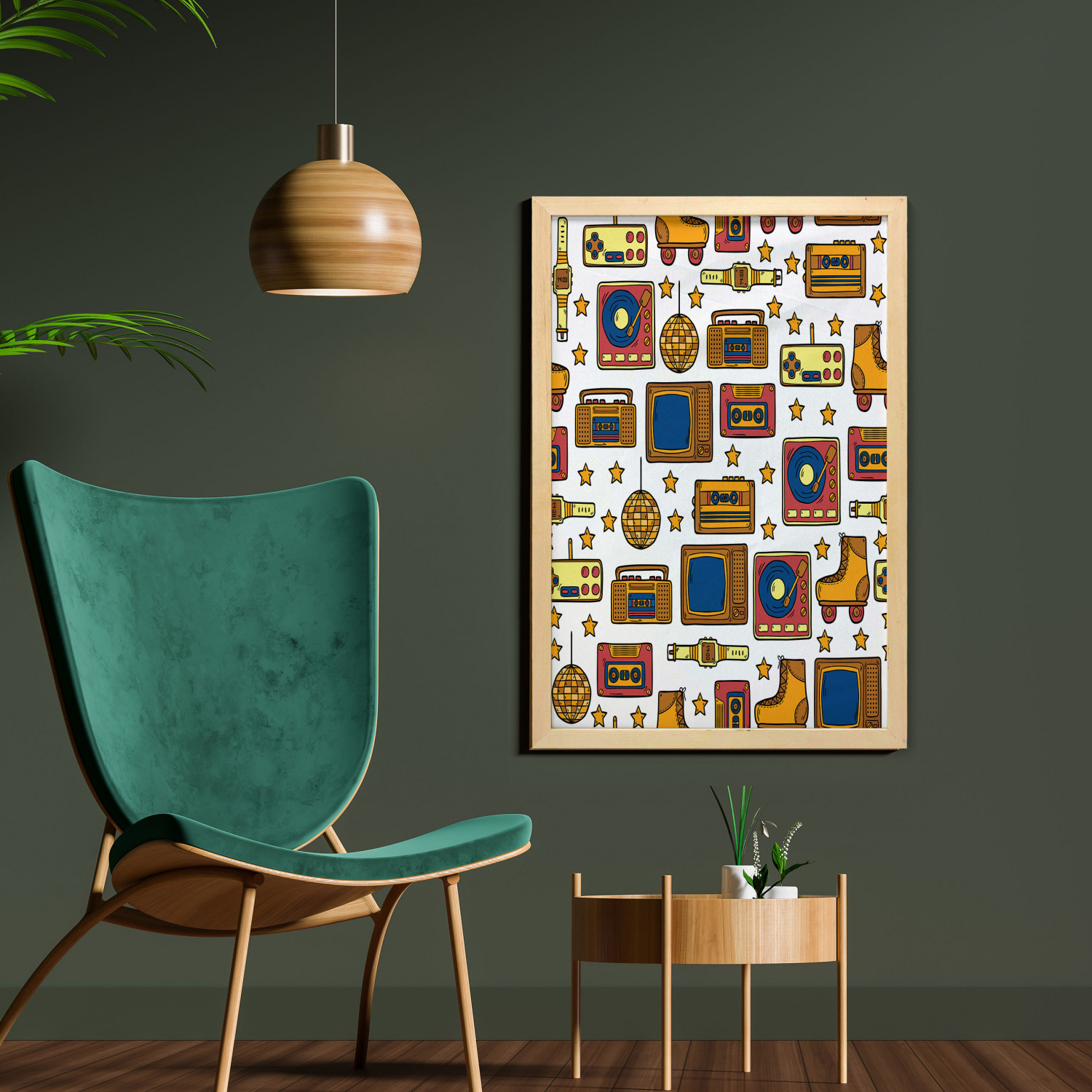 Ambesonne Vintage Scenes Wall Art with Frame for Bathrooms Living Room Dorms - Picture 5 of 119