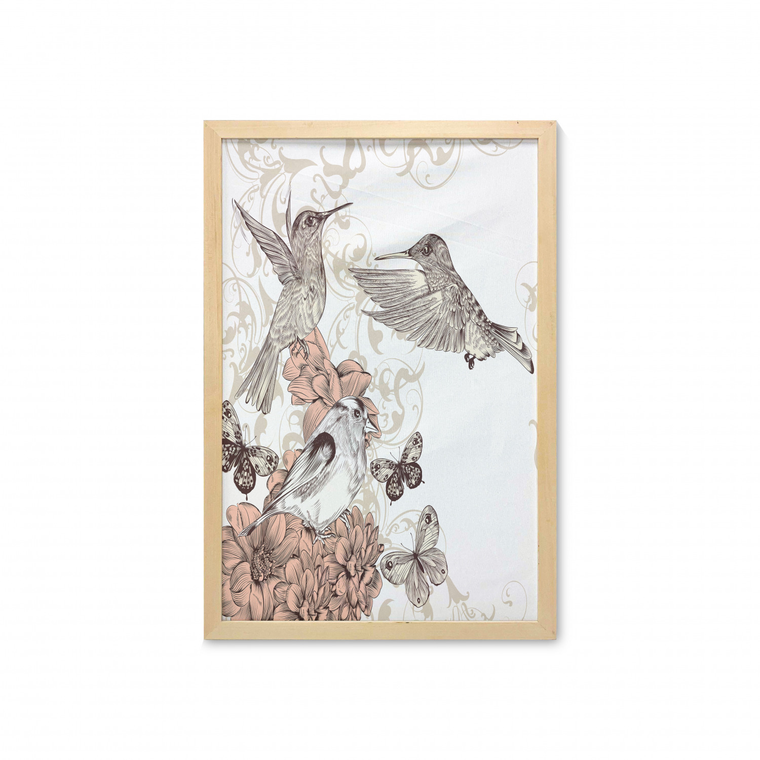 Ambesonne Vintage Scenes Wall Art with Frame for Bathrooms Living Room Dorms - Picture 12 of 119