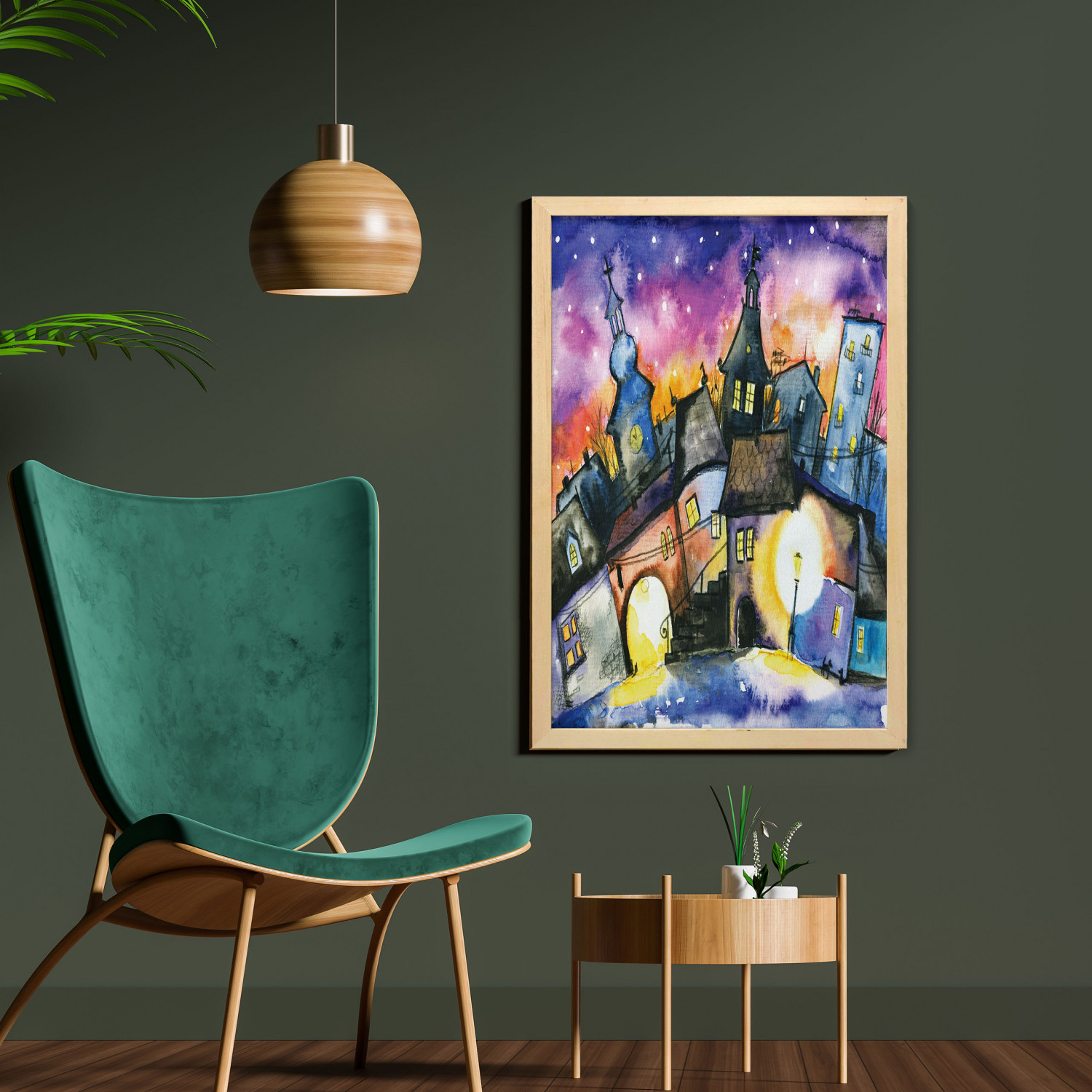 Ambesonne Vintage Scenes Wall Art with Frame for Bathrooms Living Room Dorms - Picture 109 of 119